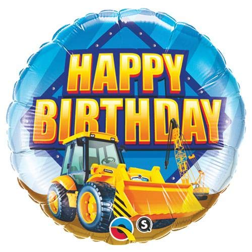 LOONBALLOON 18 Inch Construction Theme Birthday Balloons for Men | Perfect for Construction Party Decorations, Birthday Celebrations and Themed Events