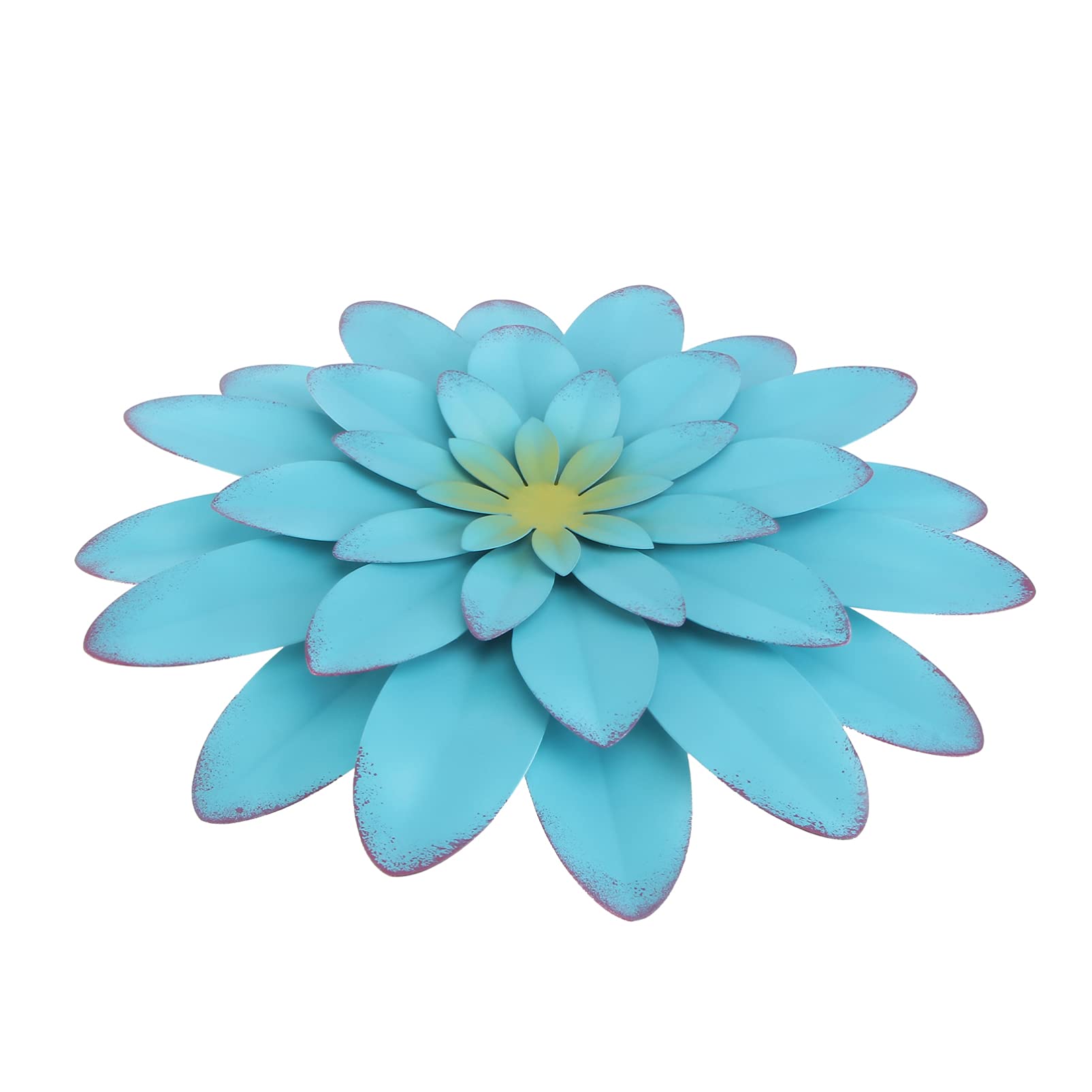 1pc Wrought Iron Artificial Flower Wall Hanging Decor - Vintage Simulation Floral Background for Indoor Home, Wedding, Party & Photo Backdrop - Durable Iron Craft Wall Ornament for Living Room, Bedroom & Office Decor