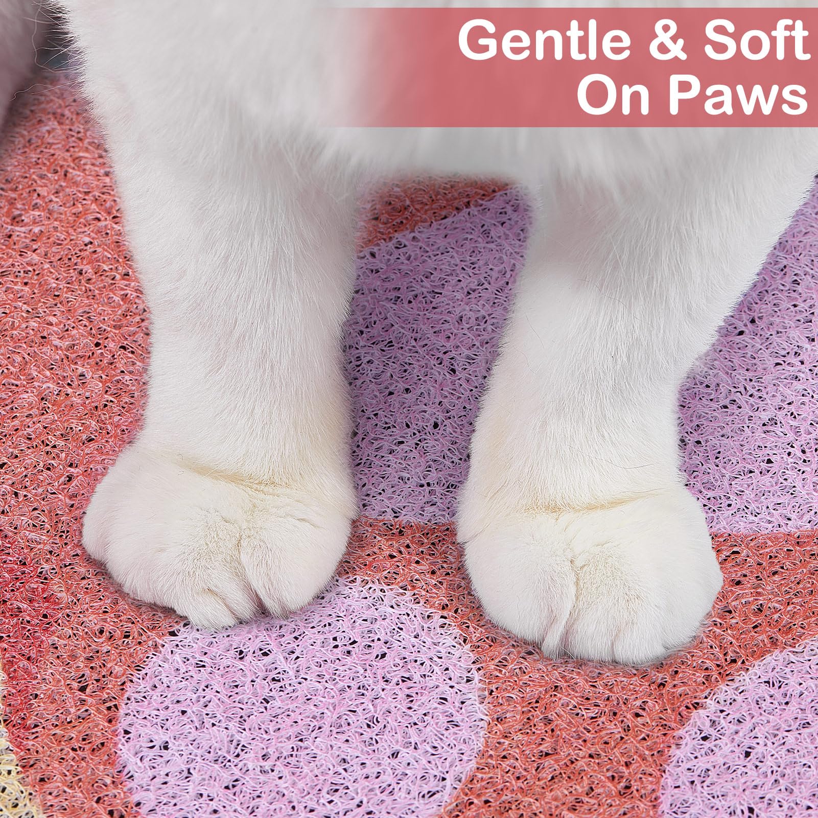 Premium Non-Slip Cat Litter Mat - Large Unicorn Design Litter Box Mat with High Trapping Efficiency, Soft & Easy to Clean Kitty Litter Mat, Cute Cat Food Mat for Pet Owners - Perfect for Hardwood Floors & Multi-Cat Homes