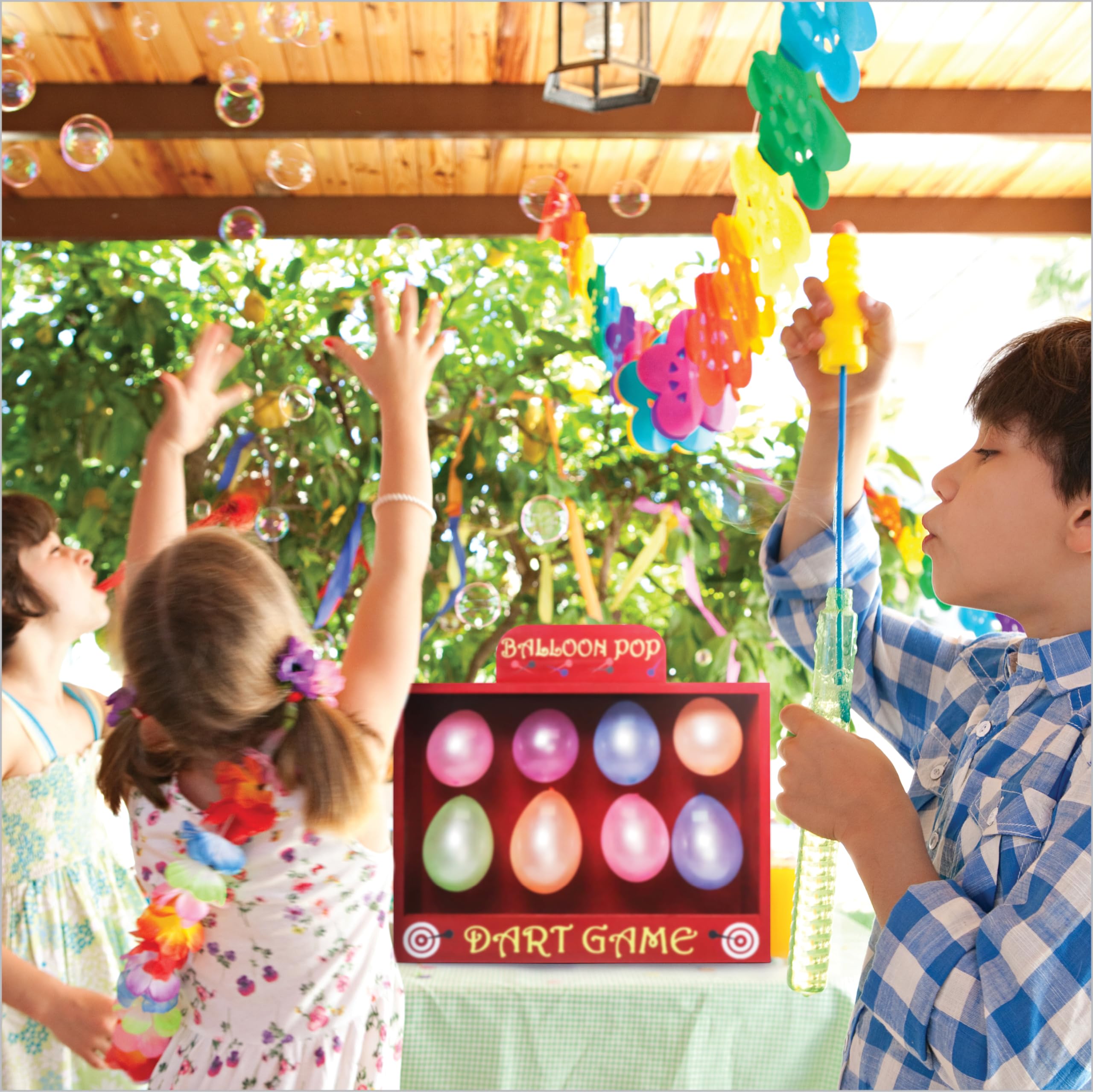 Premium Wooden Carnival Balloon Dart Game Set - 16.5
