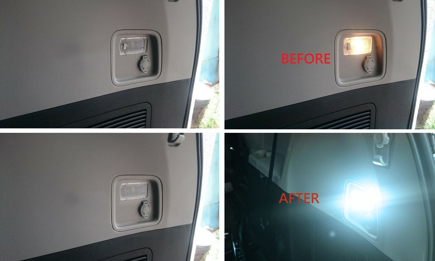 2W High Power Ice Blue LED Trunk Cargo Light Assembly for Lexus & Toyota - Bright Interior Lighting for Nighttime Loading & Organizing