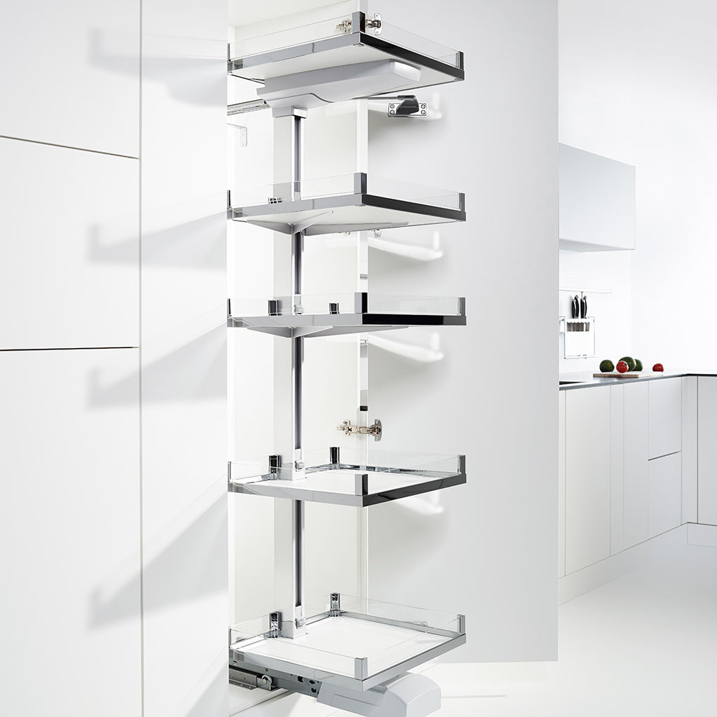 Convoy Premio Pull Out Pantry Organizer - Expandable Kitchen Cabinet Storage Shelf for Spices, Cans & Food - Perfect for Small Spaces, Apartments & RVs