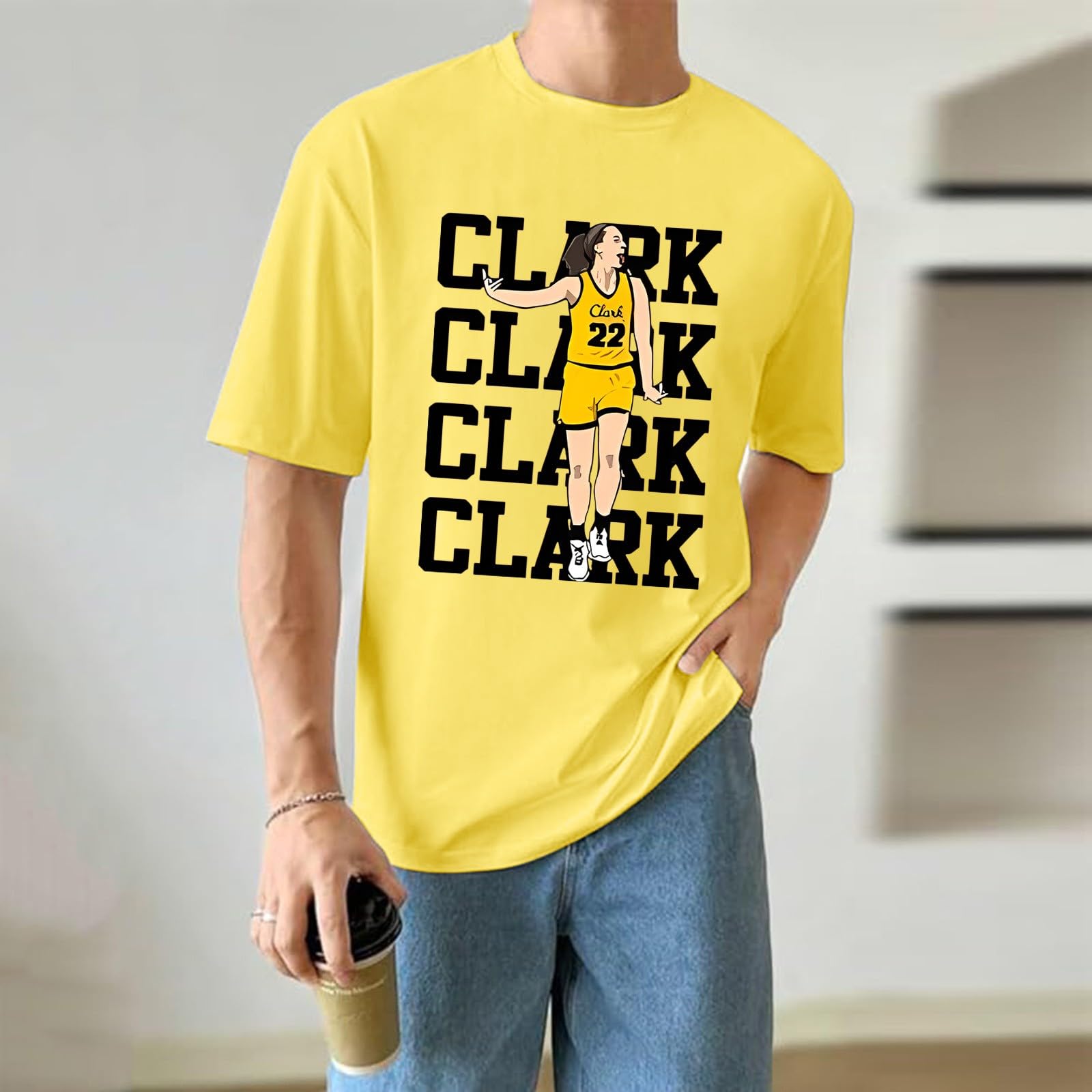 Clark Basketball Jersey - Short Sleeve Basketball T-Shirt for Men, Women & Youth - Sport Fan Apparel & Gifts - Perfect for Games, Practice & Casual Wear