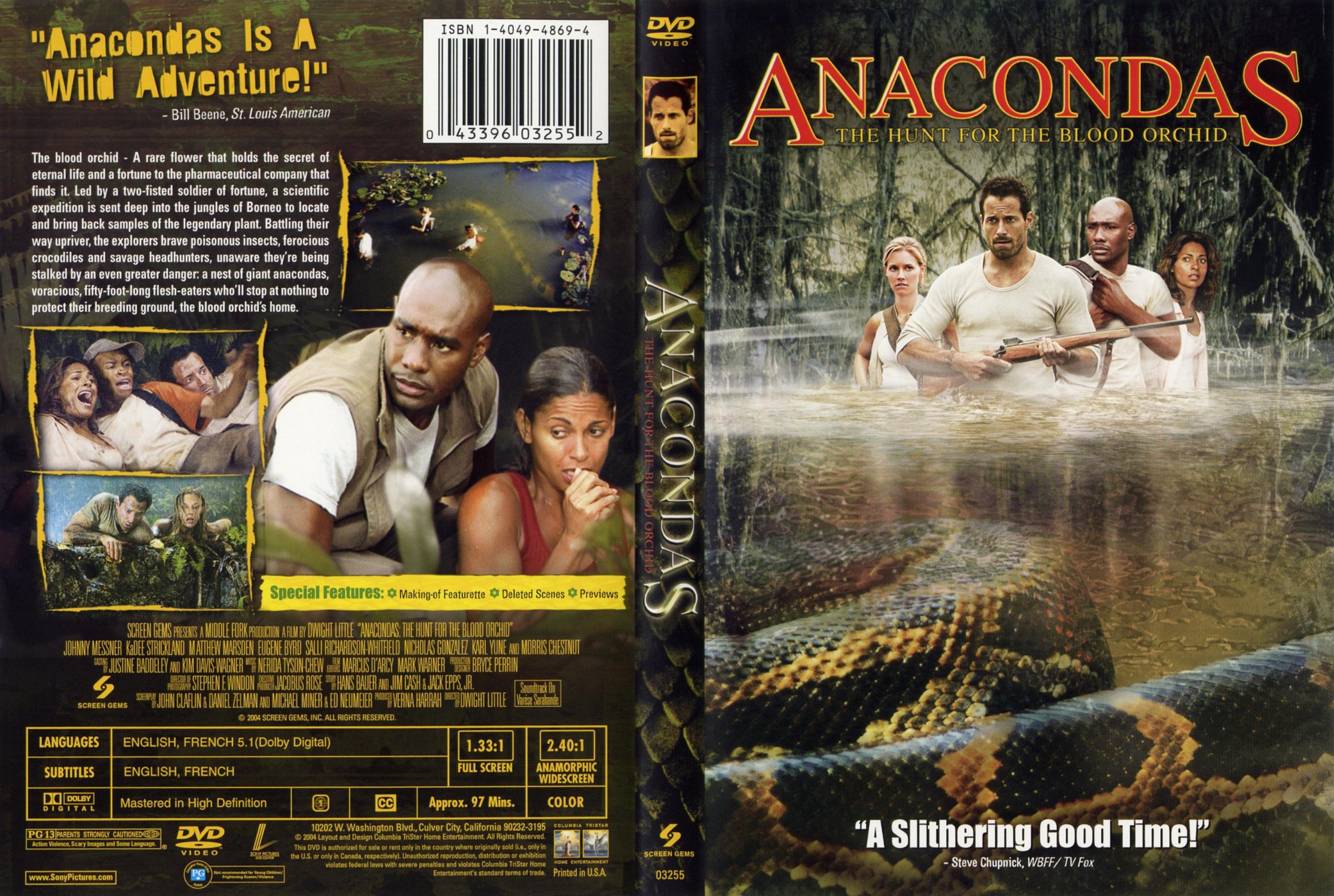 Anacondas: The Hunt for the Blood Orchid - Adventure Movie DVD - Perfect for Thriller Fans & Movie Night Entertainment
