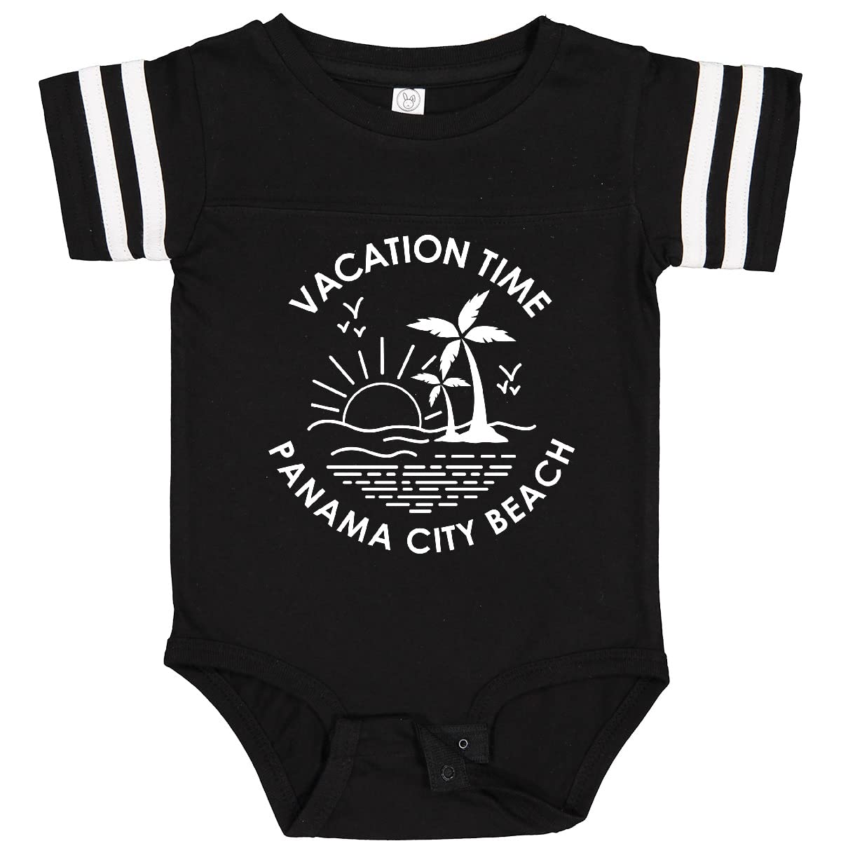 Inktastic Vacation Time in Panama City Beach Baby Bodysuit - Soft Cotton Infant Onesie for Beach Trips & Family Vacations