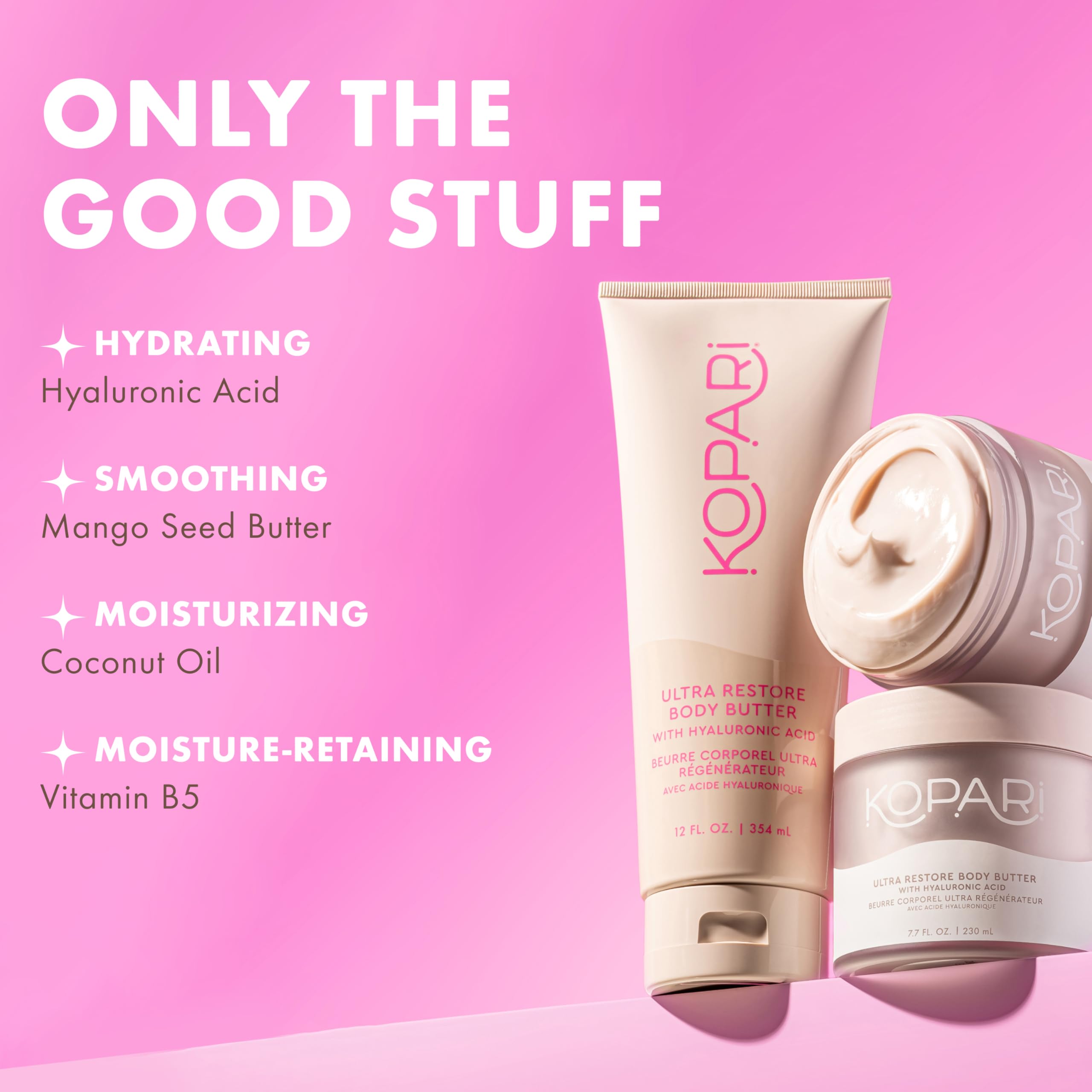 Kopari Jumbo Body Butter & Golden Aura Body Oil Set - Ultra Hydrating Coconut Skincare Duo for Dry Skin - Perfect for Spa Day & Self Care Routine