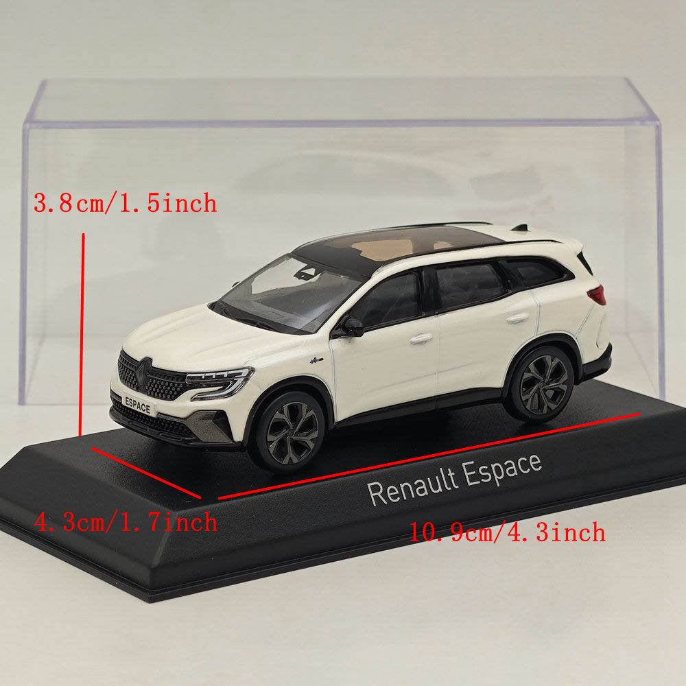 1/43 Scale Norev Renault Espace Esprit Alpine 2023 Diecast Model Car - White - Limited Edition Collectible for Car Enthusiasts & Display Showcase