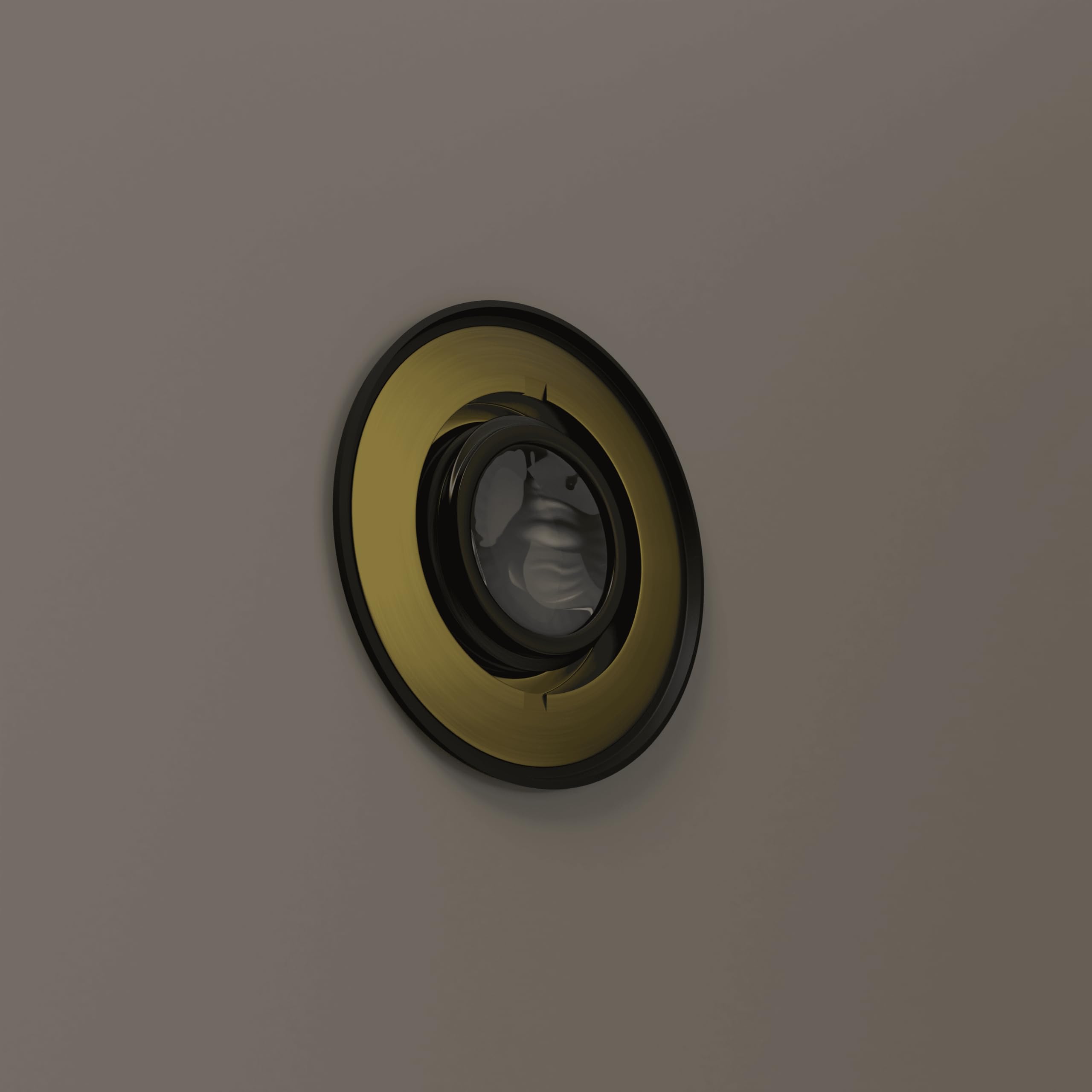 180 Degree Wide Angle Door Peephole Viewer - Clear Lens Home Security Eyehole for Front Doors & Apartments - Antique Bronze Finish (Pack of 1) | Enhance Safety for Elderly, Kids & Nighttime Visitors