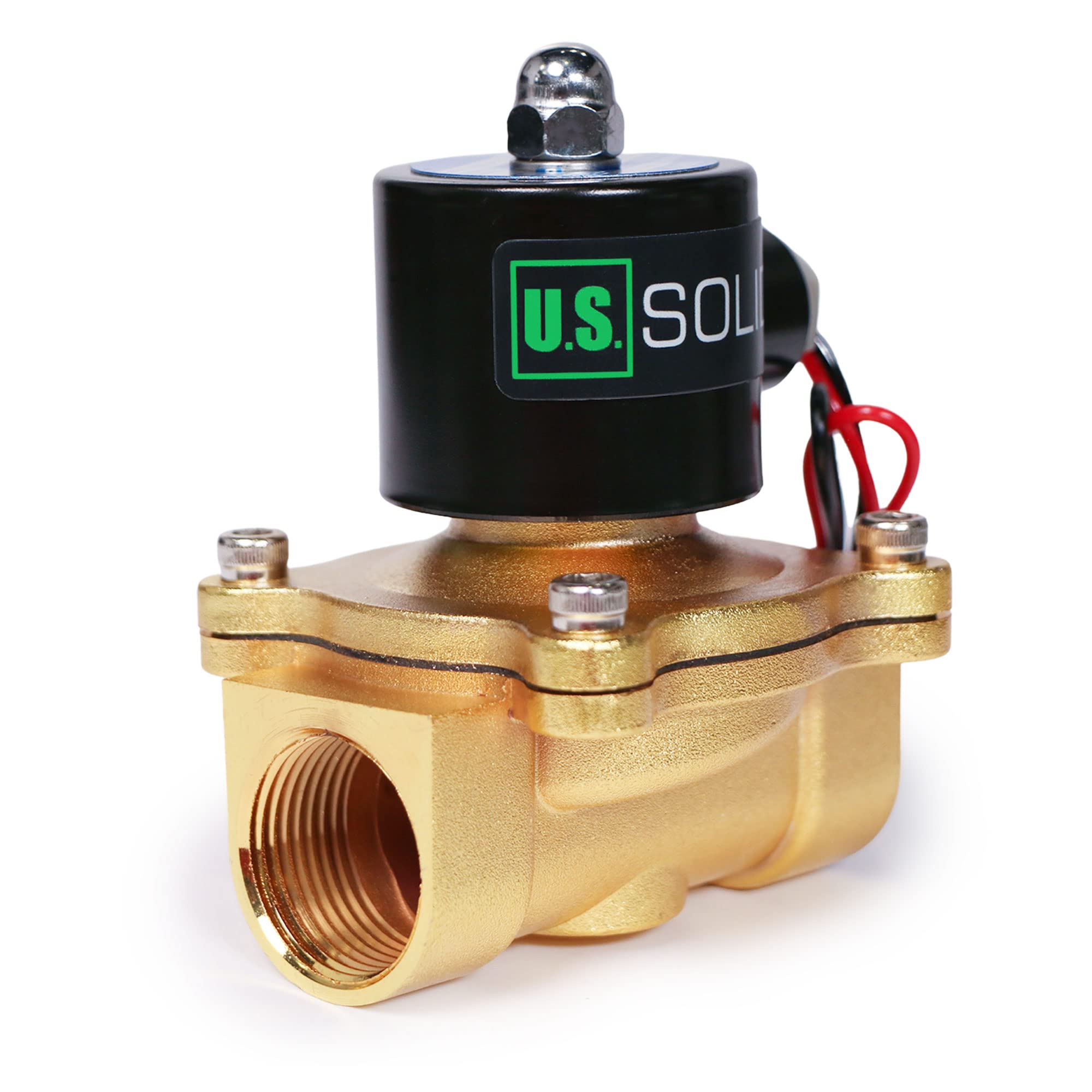 1 Inch 12V DC Electric Solenoid Water Valve - Zinc Alloy Body with NBR Seal for Irrigation Systems, Water Dispensers & Home Appliances