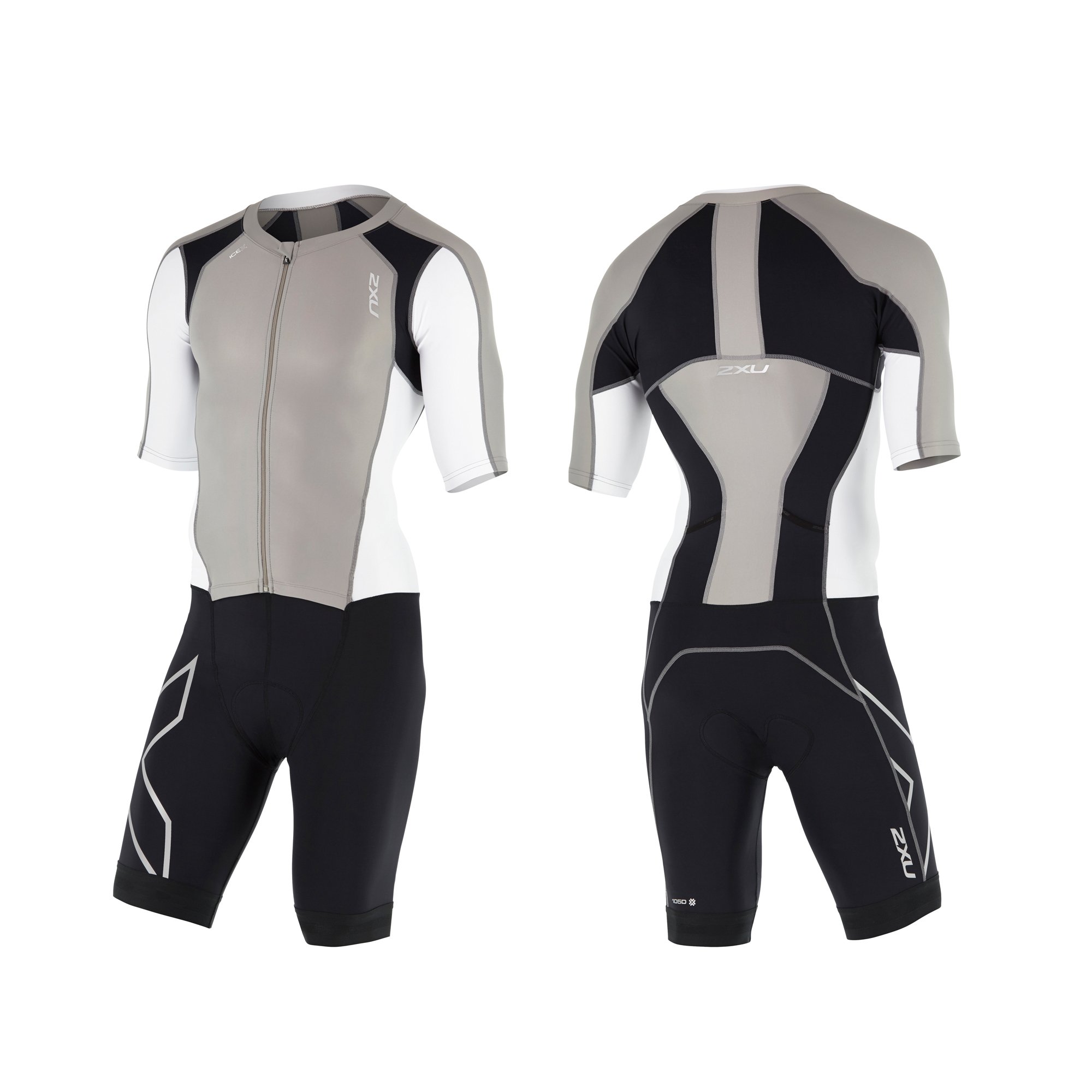 2XU Men's High-Performance Compression Trisuit with Zip Sleeves - Ideal for Triathlon, Cycling & Running Training