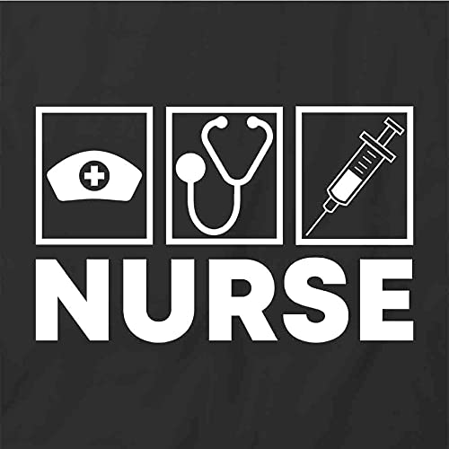 Comfortable Nurse T-Shirt for Women - Black Graphic Printed Tee | Perfect for Nursing School, Hospital Shifts & Medical Appreciation Gifts