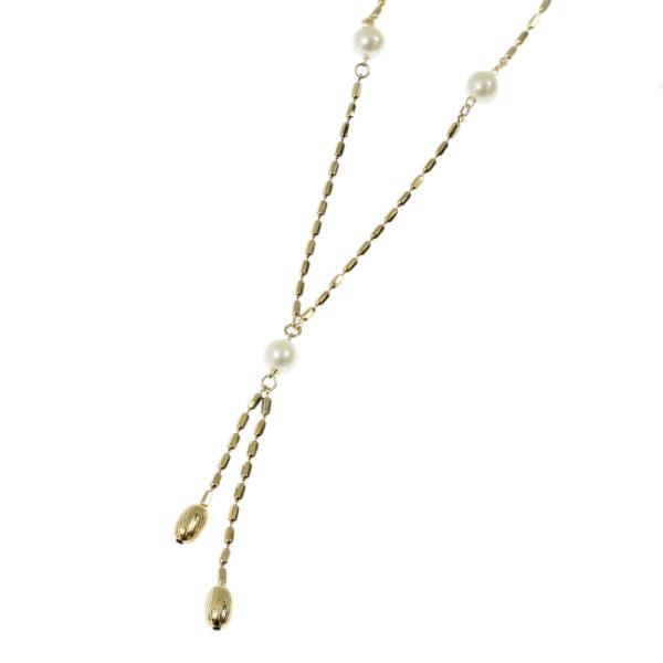 18K Gold Pearl Drop Pendant Necklace - Elegant & Timeless Jewelry for Women | Perfect for Weddings, Parties & Special Occasions