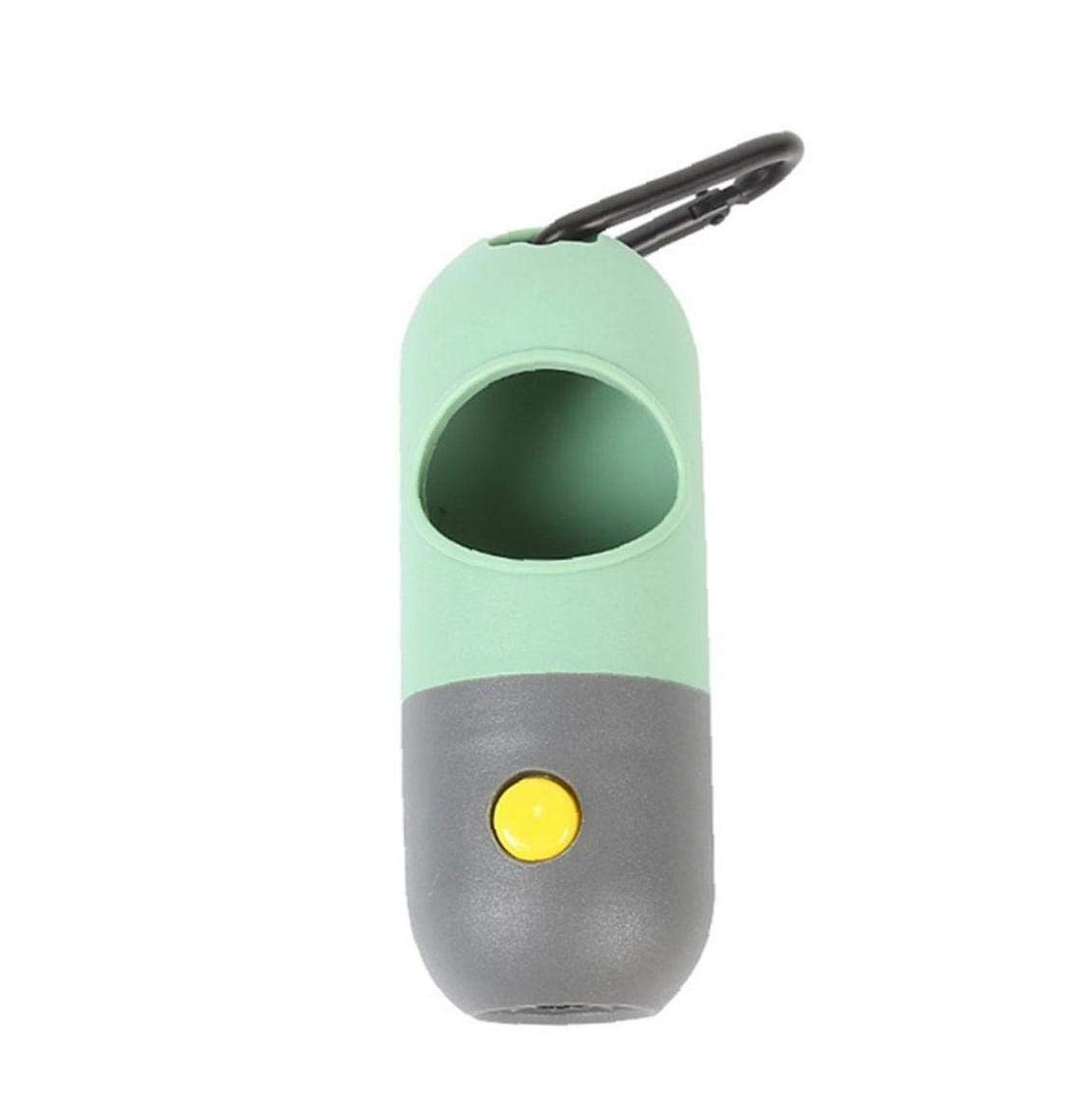Odoukey Dog Poop Bags with LED Flashlight - Biodegradable Pet Waste Bags Dispenser for Nighttime Dog Walking | Portable Poop Bag Holder for Outdoor Activities, Camping & Park Cleanup