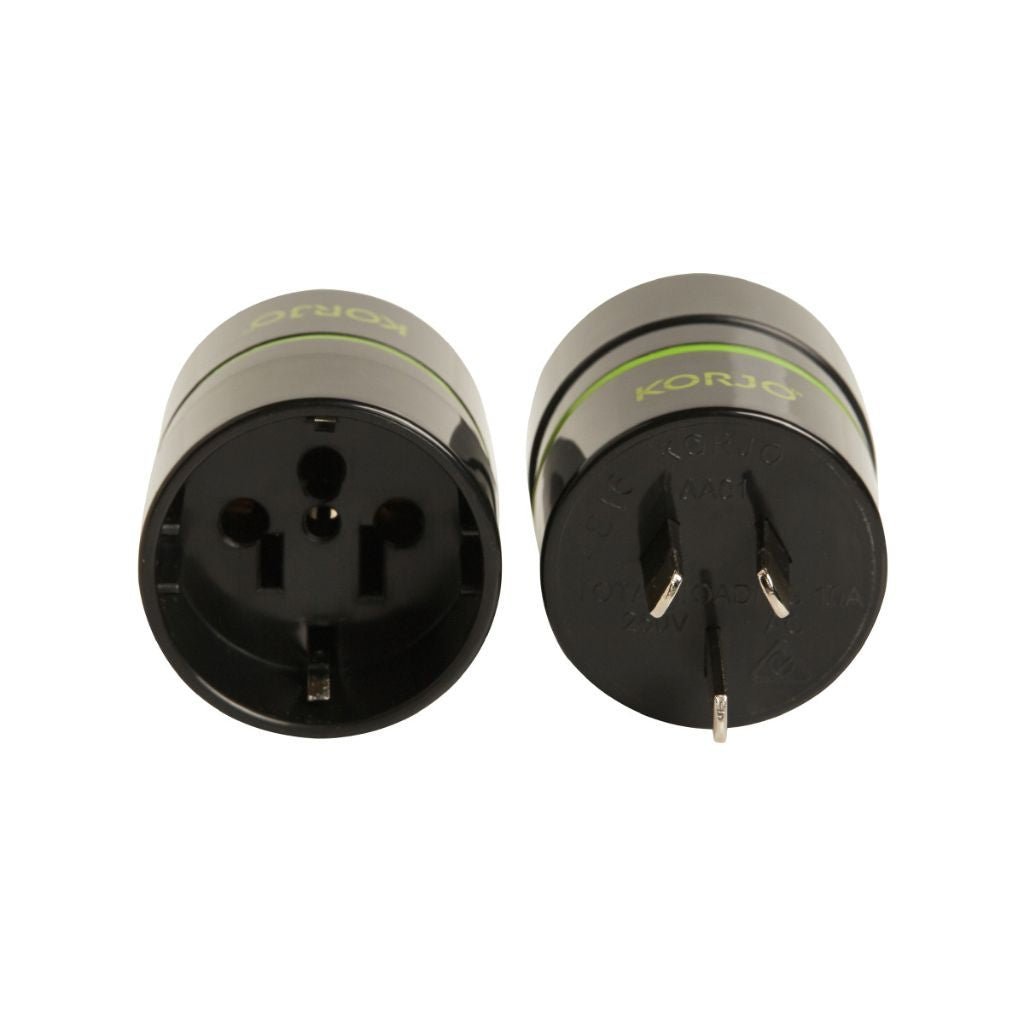 Korjo Universal Travel Adapter for Australia - AA01 - Compatible with US, UK, EU Plugs - Perfect for Business Trips, Vacations & Study Abroad