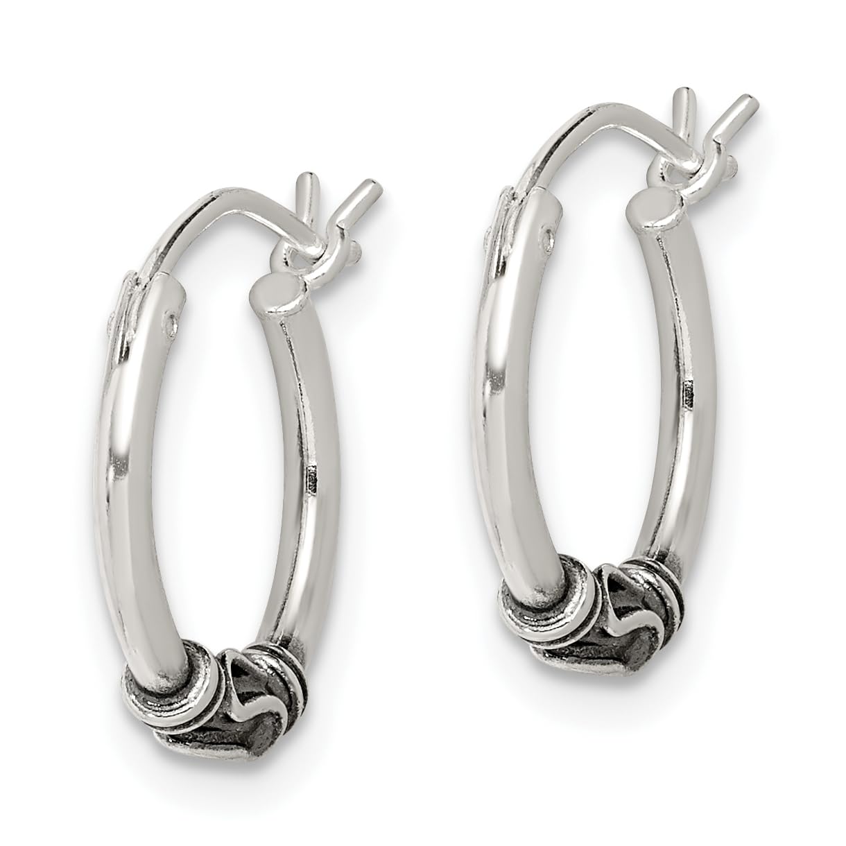 Vintage Silver Hoop Earrings with Clutch Back - Elegant Dangle Wire Earrings for Women, Perfect for Parties, Weddings & Everyday Wear