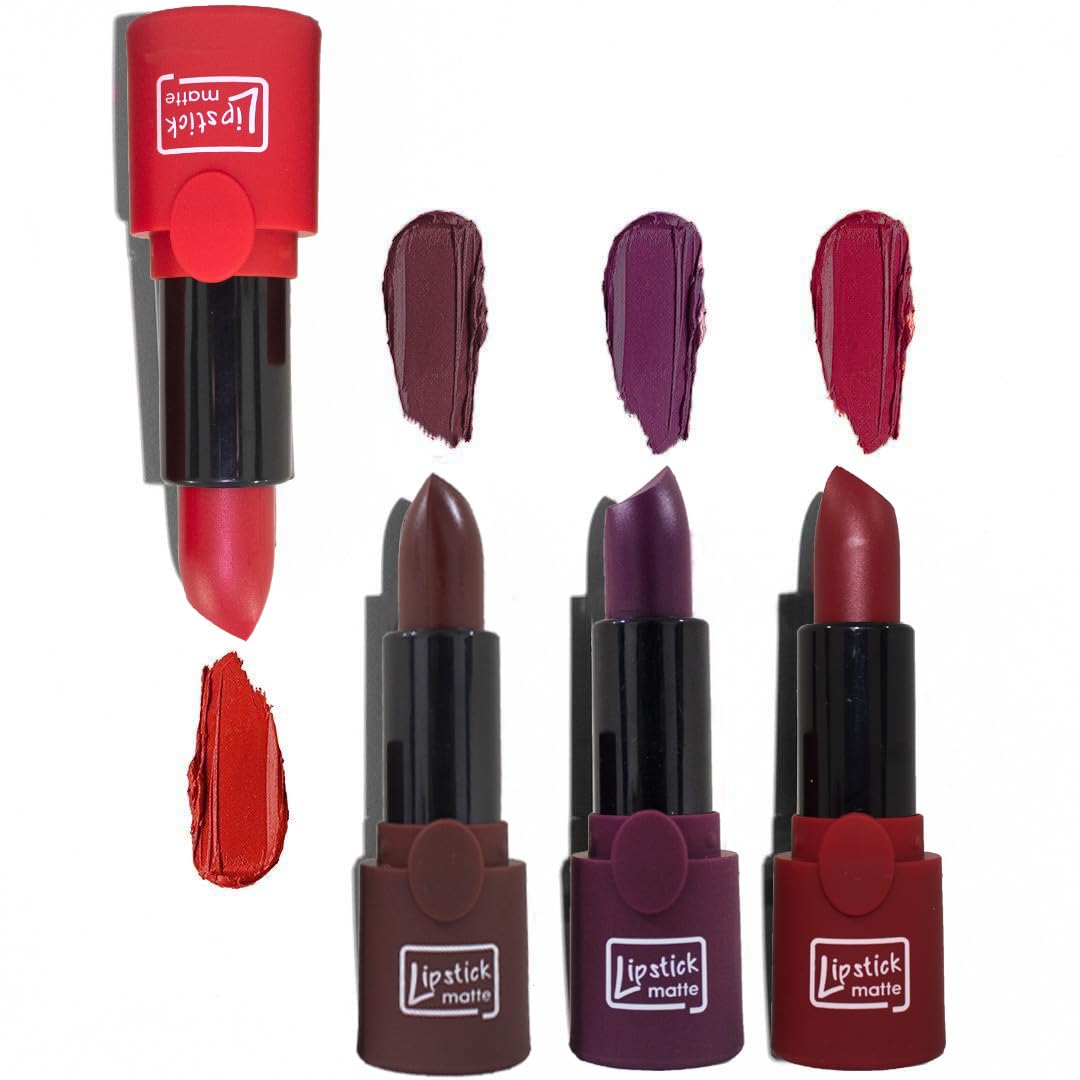 Kiss Beauty LTS Matte Lipstick - Long Lasting, Waterproof & Smudgeproof - Rich Pigment Color (Baby Pink) - Perfect for Women & Girls - Everyday Wear, Parties & Special Occasions