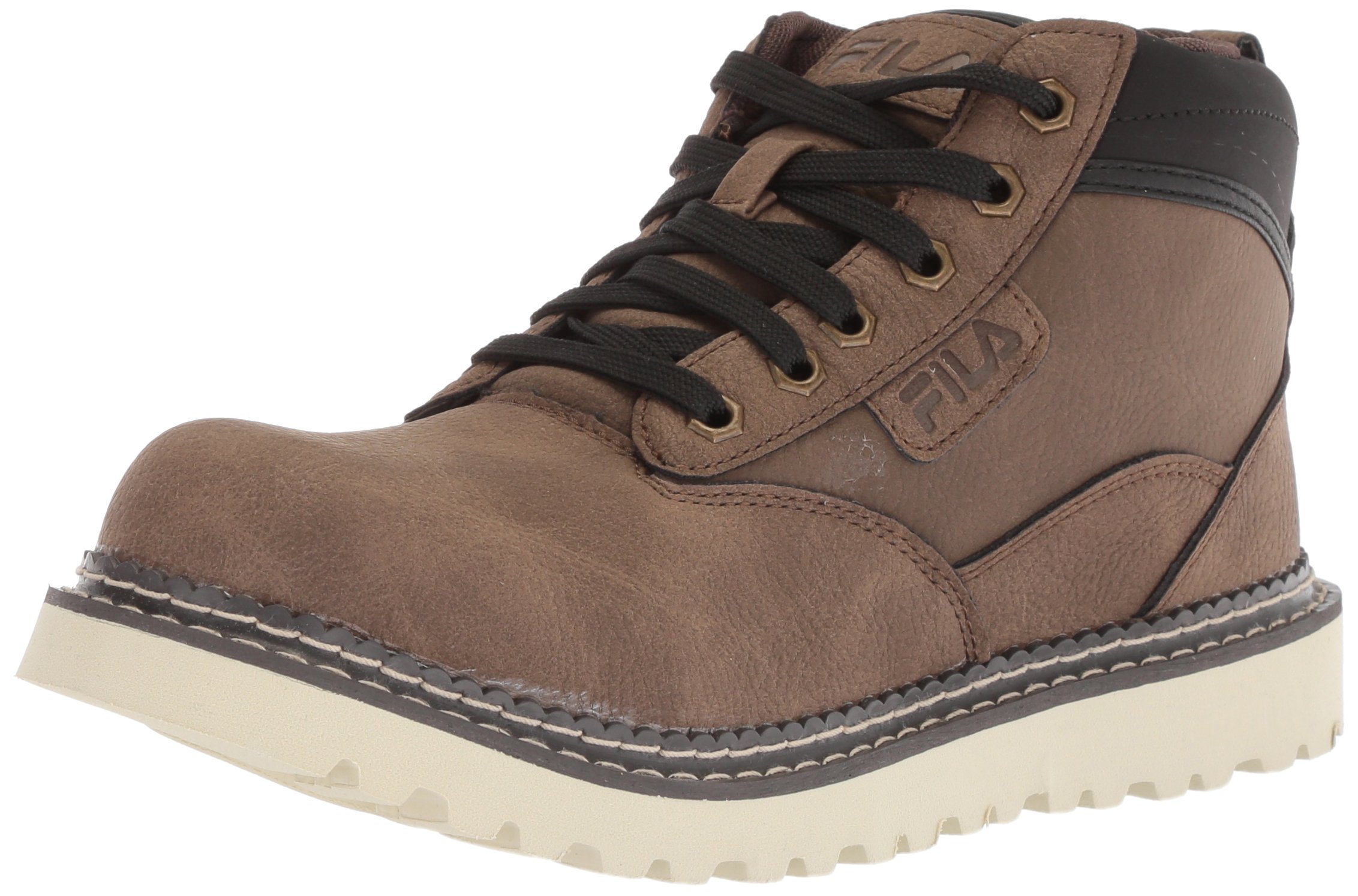 Fila Men's Grunson Fashion Boots - Waterproof Winter Hiking Boots for Men, Comfortable Outdoor Snow Boots with Non-Slip Sole - Perfect for Hiking, Camping & Cold Weather Activities