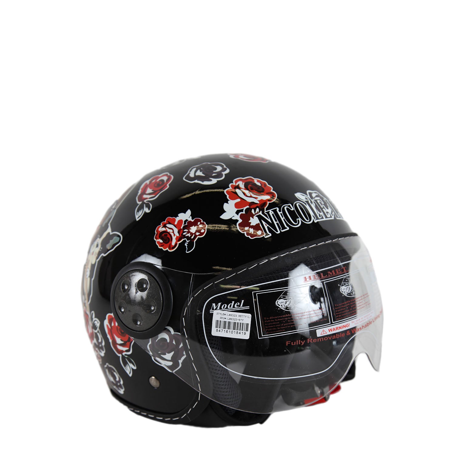 Open Face Helmet - Lightweight Motorcycle Helmet for Men & Women - DOT Approved for Safety - Perfect for Cruiser, Scooter & Street Bike Riding