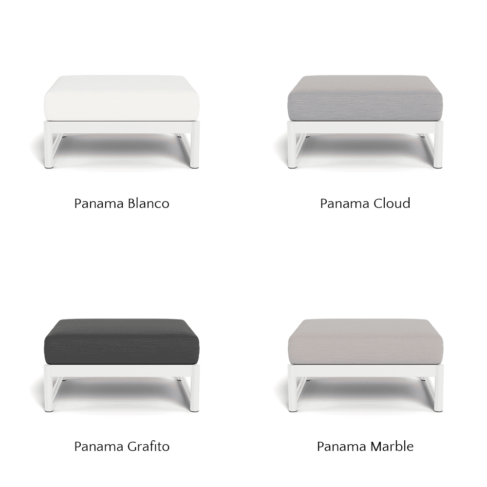 Breeze XL Outdoor Ottoman - Waterproof Patio Furniture, Durable & Weather-Resistant - Perfect for Poolside, Garden, Deck, and Backyard Relaxation