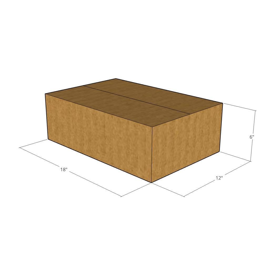 18x12x6 Inch Heavy Duty Corrugated Moving Boxes - 32 ECT Strength (Pack of 125) | Shipping Boxes for Business, Office & Home Use | Perfect for Packing, Storage & Moving Supplies
