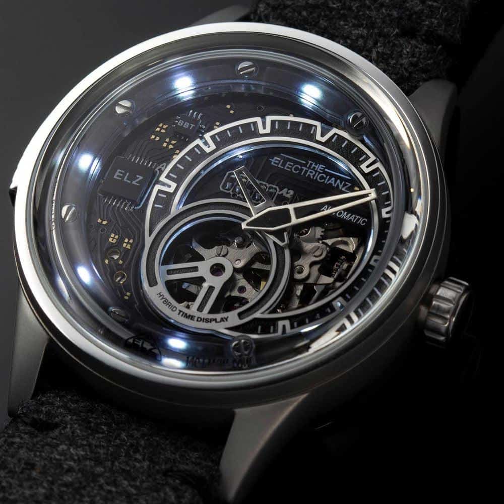 The Electricianz Hybrid E Code Watch - 43mm Stainless Steel Smartwatch for Men | Waterproof & Durable | Perfect for Outdoor Adventures, Work & Daily Wear