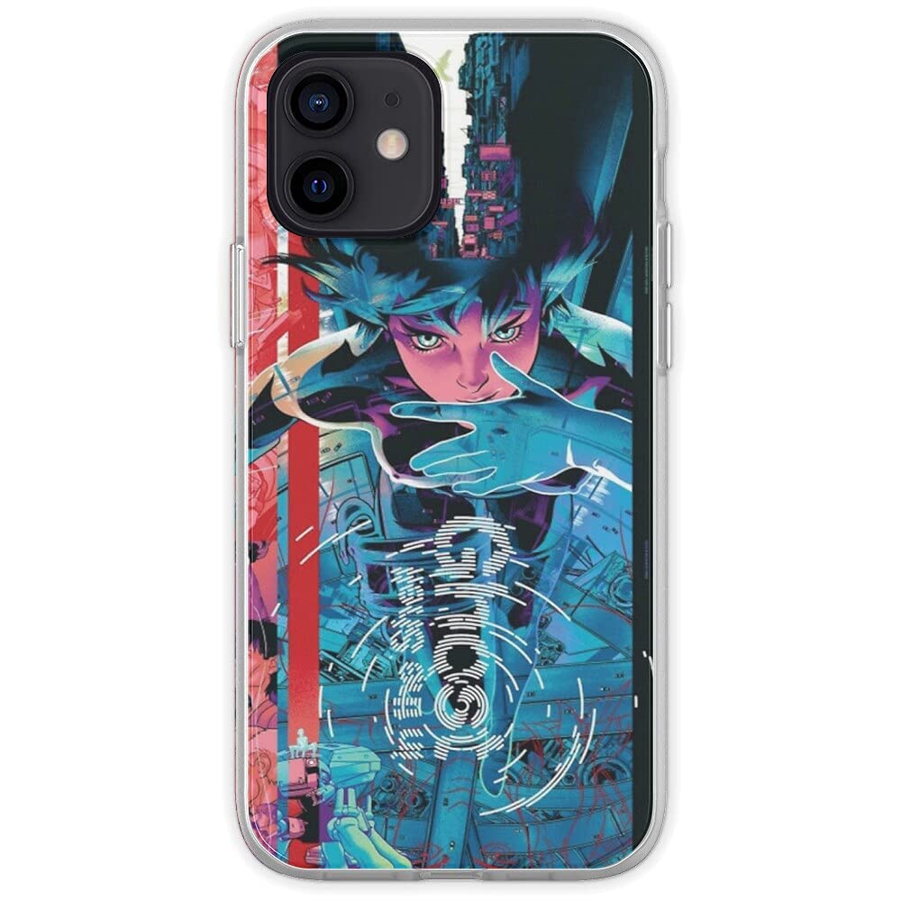 Ghost in The Shell Soft TPU Phone Case for iPhone 12 Mini - Shockproof & Slim Protective Cover for Everyday Use, Work & Travel