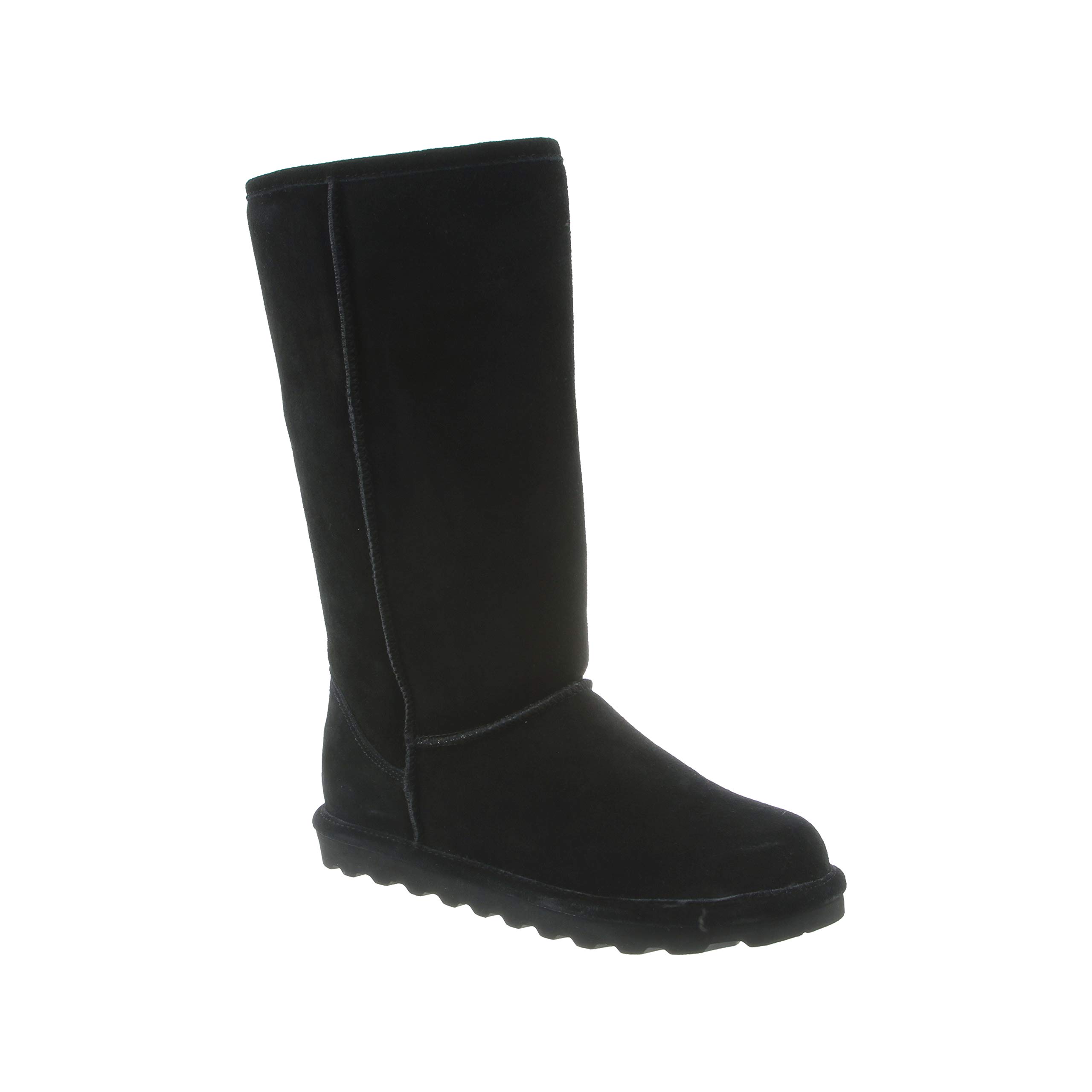 BEARPAW Women's Elle Tall Wide Winter Boots - Classic Suede Slip-On Comfort Booties for Women | Multiple Colors | Perfect for Cold Weather, Snow Days & Casual Outfits