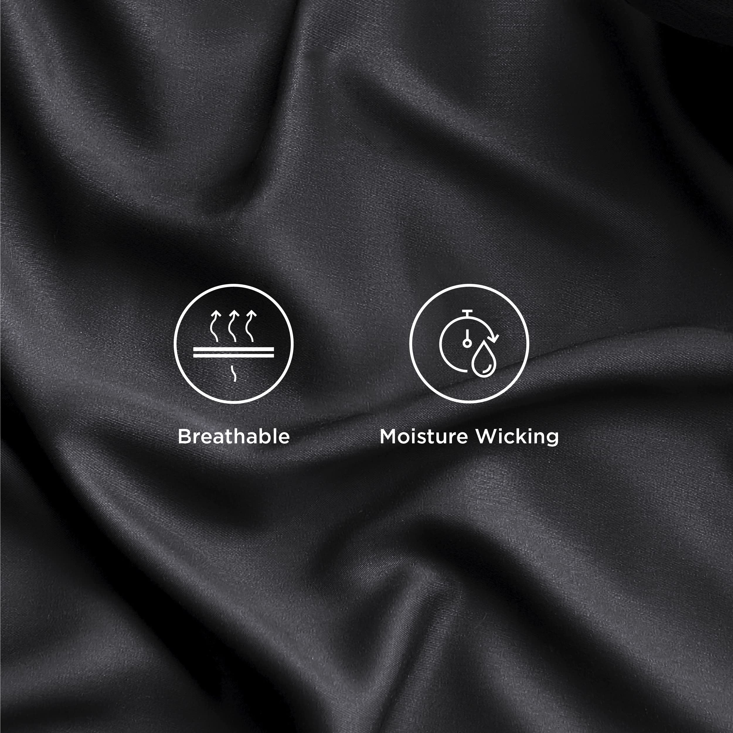 Bedsure King Size Cooling Sheet Set - Rayon from Bamboo, Deep Pocket 16