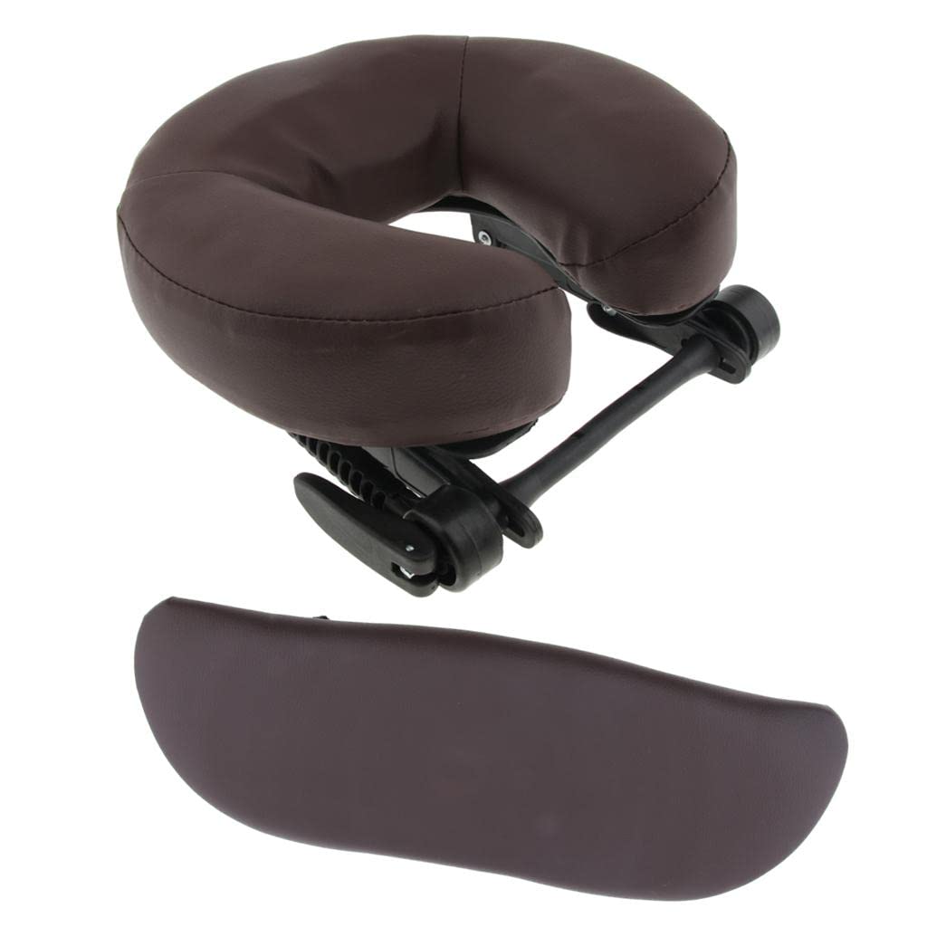 3PCS Washable Massage Table Cushions - Arm Rest Pillows for Spa, Salon & Home Use, Soft Brown Comfort Support for Relaxation & Therapy