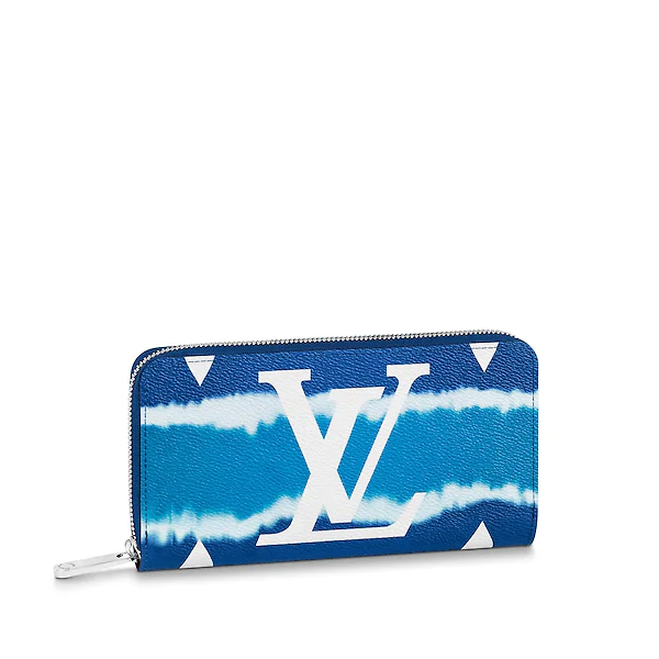 Authentic Louis Vuitton Escale Blue Zippy Wallet - Luxury Compact Zip Around Coin Purse for Women - Perfect for Travel, Everyday Use & Gift Giving