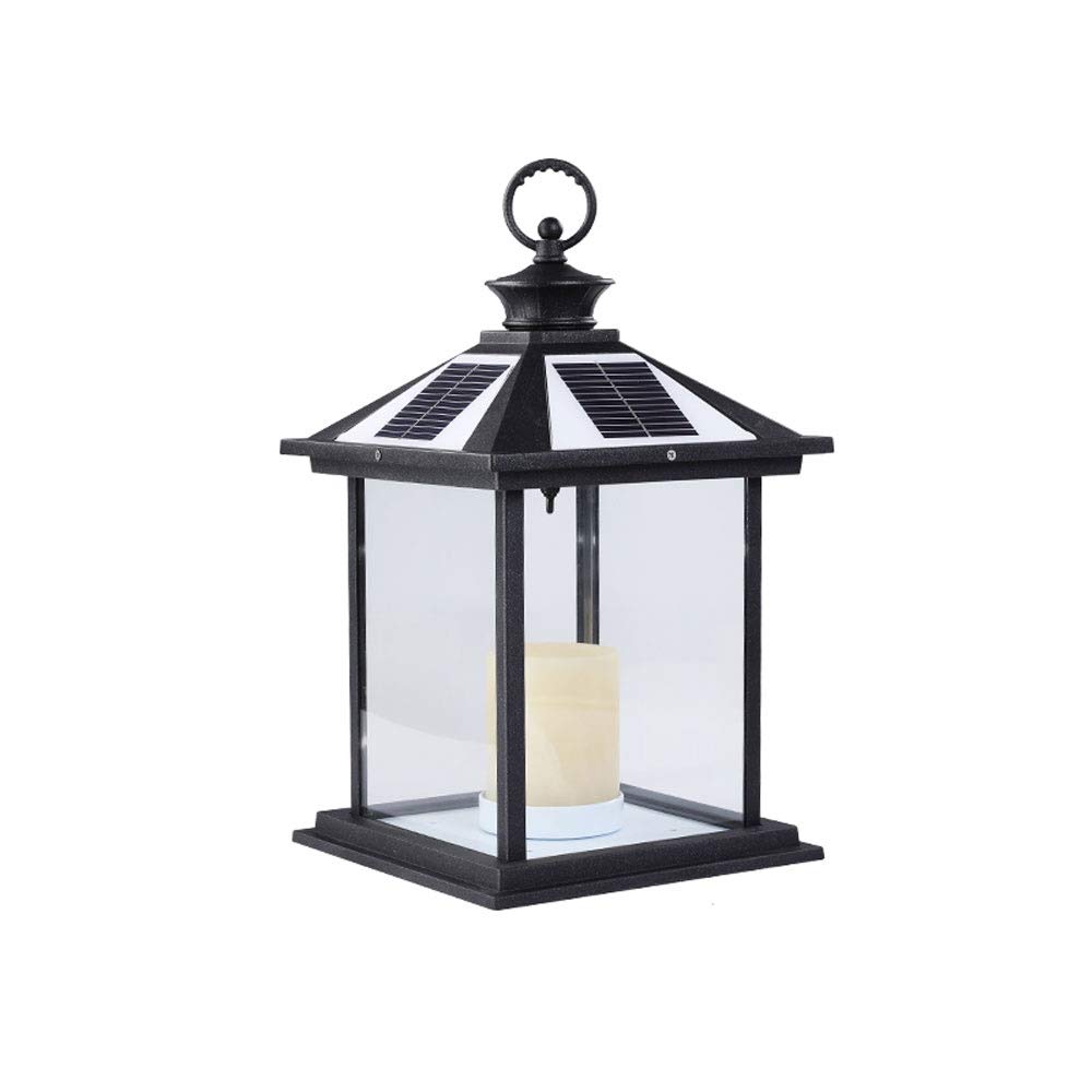 Solar Column Head Light Outdoor - Waterproof Wall & Garden Lights for Home, Villa, Porch, Patio - Super Bright LED Post Lights for Pillars, Street, Floor & Table Lamps (Perfect for Pathways, Driveways & Outdoor Decor)