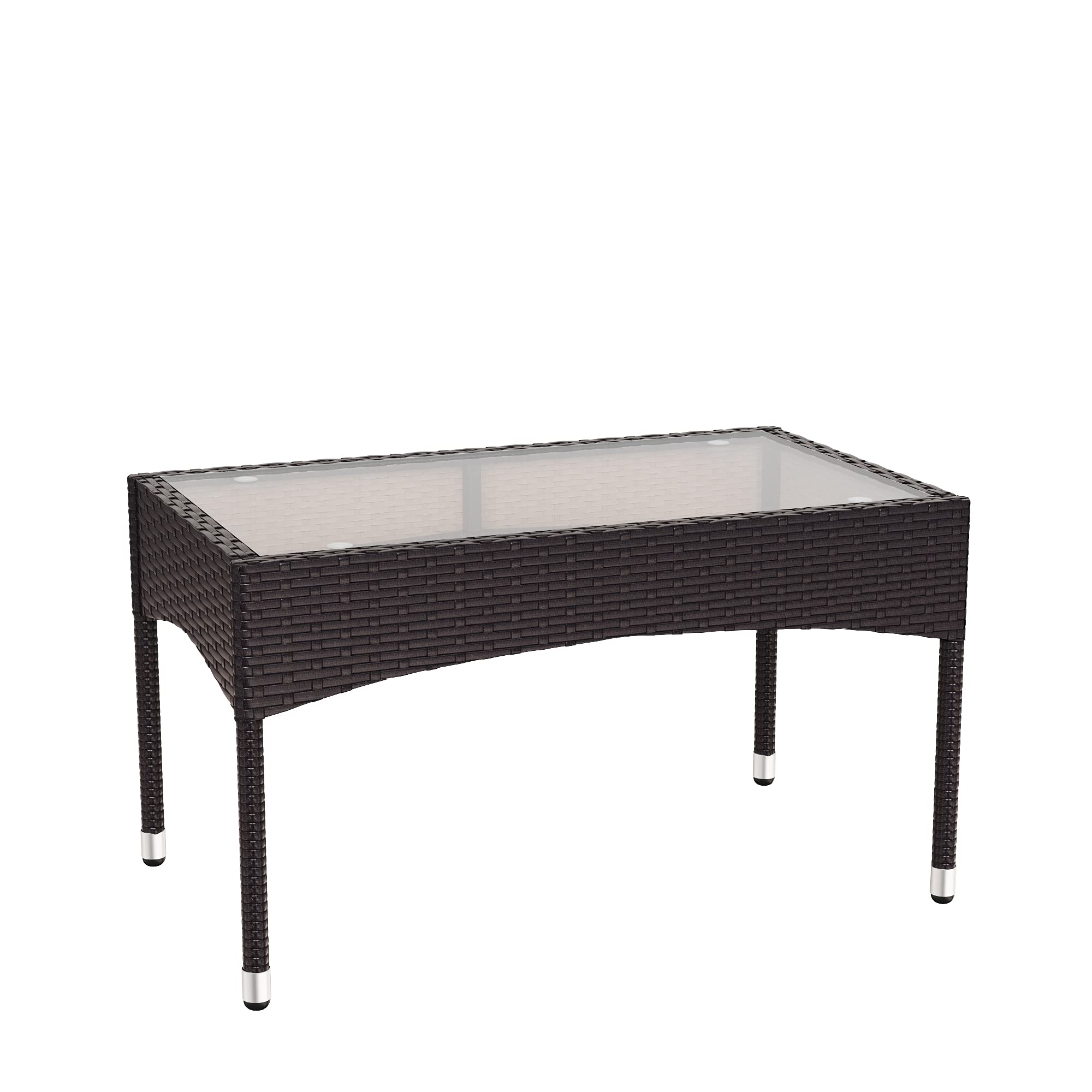 8-Piece Dark Brown Rattan Patio Furniture Set for Outdoor Living - Perfect for Garden, Poolside, and Backyard Relaxation
