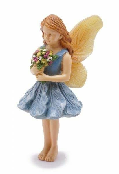 Glow in the Dark Miniature Fairy Garden Accessories - Fairy Gathering Flowers with Glowing Wings for DIY Fairy Gardens, Terrariums & Home Decor