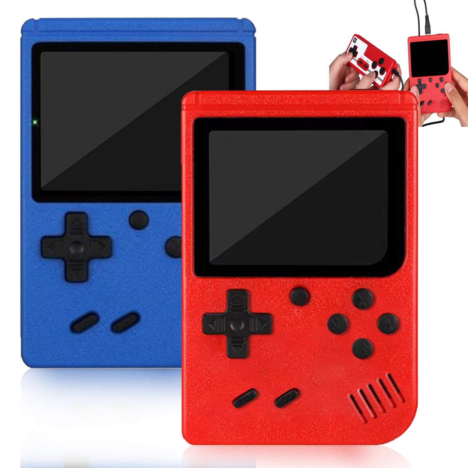 Arcade Buddy Tendo Retro Handheld Game Console - 400 Classic FC Games, 3-Inch Color Screen, TV Output & 2-Player Mode | Portable Gaming Device for Kids & Adults, Perfect for Travel, Commute & Family Game Nights