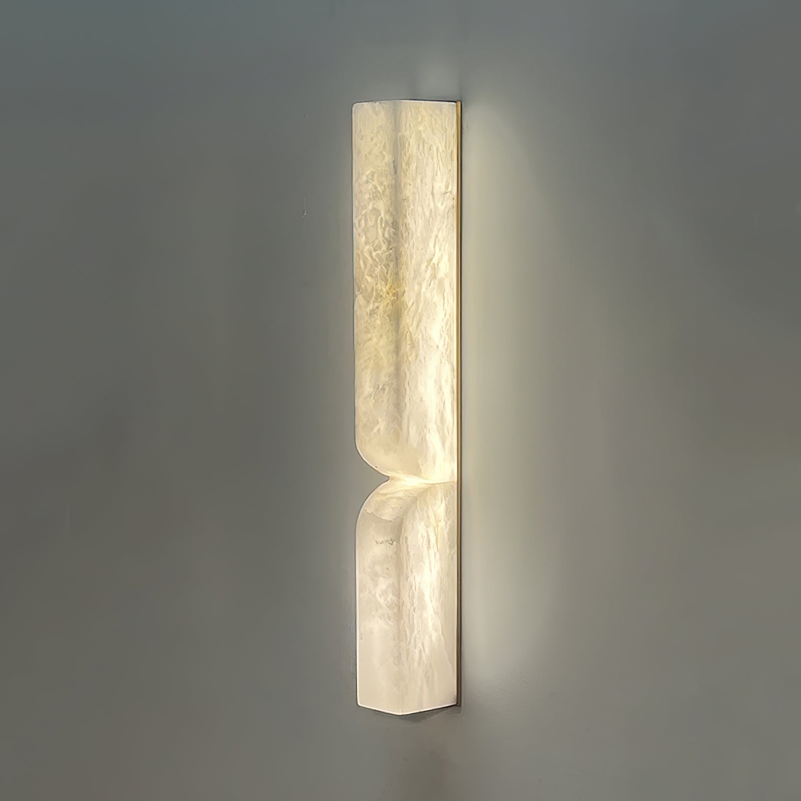 Alabaster Plug-in Wall Sconce Light - Modern Plug in Wall Lamp for Bedroom, Living Room & Hallway Lighting - Elegant Plug-in Sconce for Home Decor