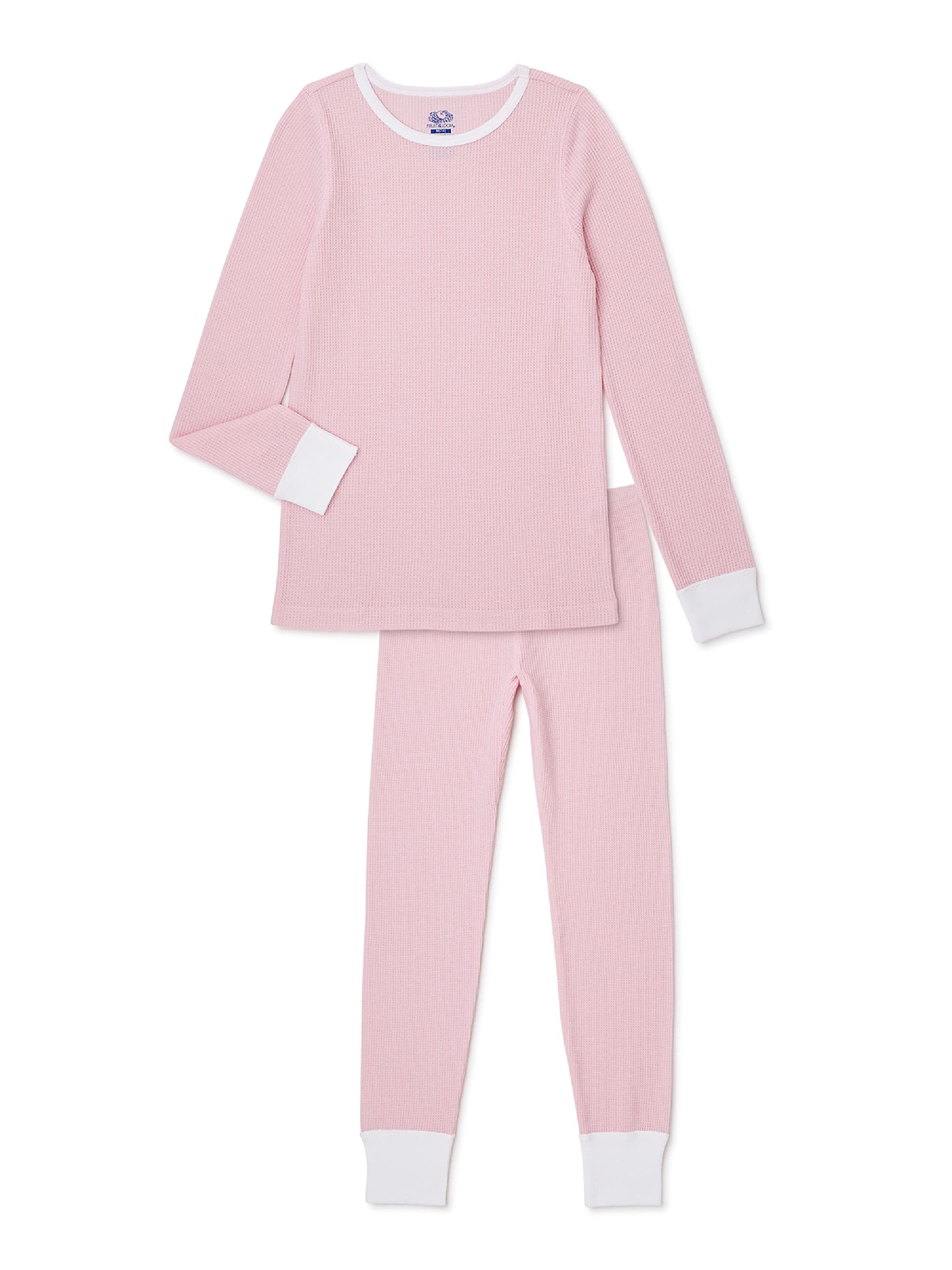 Girls Thermal Underwear Set - Lightweight Waffle Weave Long Johns for Cold Weather - Warm Winter Base Layer (Sizes 4-18) - Perfect for Snow Days, Outdoor Activities & School Winter Wear