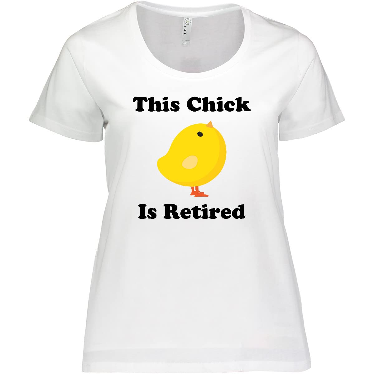 Inktastic Retirement Gift - 'This Chick is Retired' Women's Plus Size T-Shirt - Perfect for Retirement Parties & Celebrations