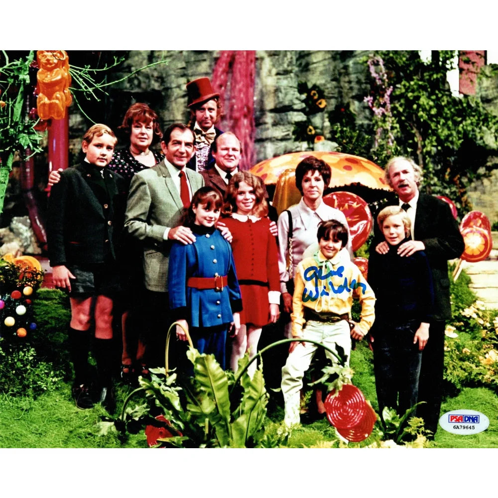 Authentic Gene Wilder as Willy Wonka Signed Golden Ticket 8x10 Framed Collage - PSA/DNA Certified Autograph - Perfect for Movie Memorabilia Collectors & Charlie and the Chocolate Factory Fans