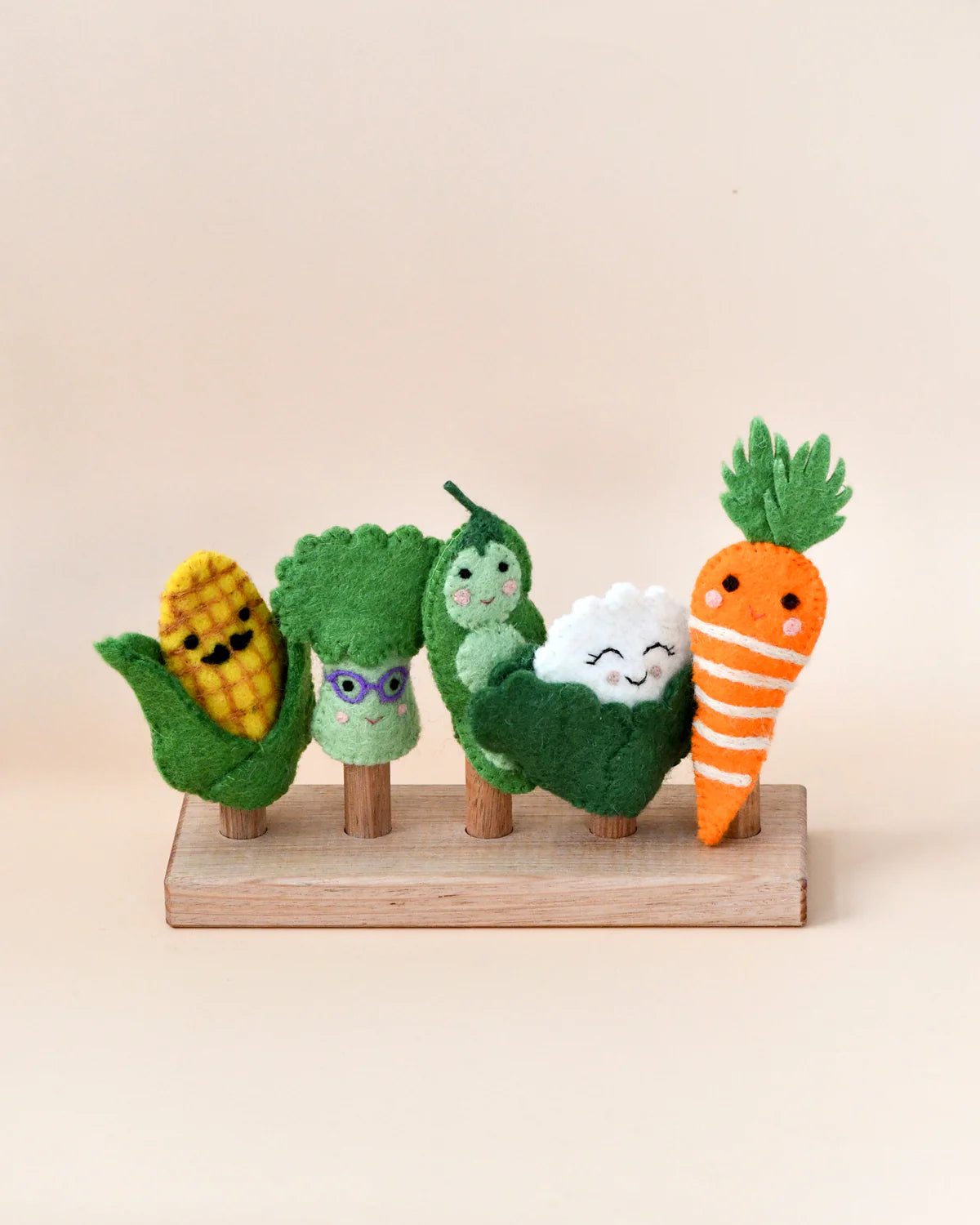 Vegetable Friends Felt Finger Puppet Set - 6PCS Fun Educational Toys for Kids, Perfect for Storytelling, Classroom Activities & Early Learning