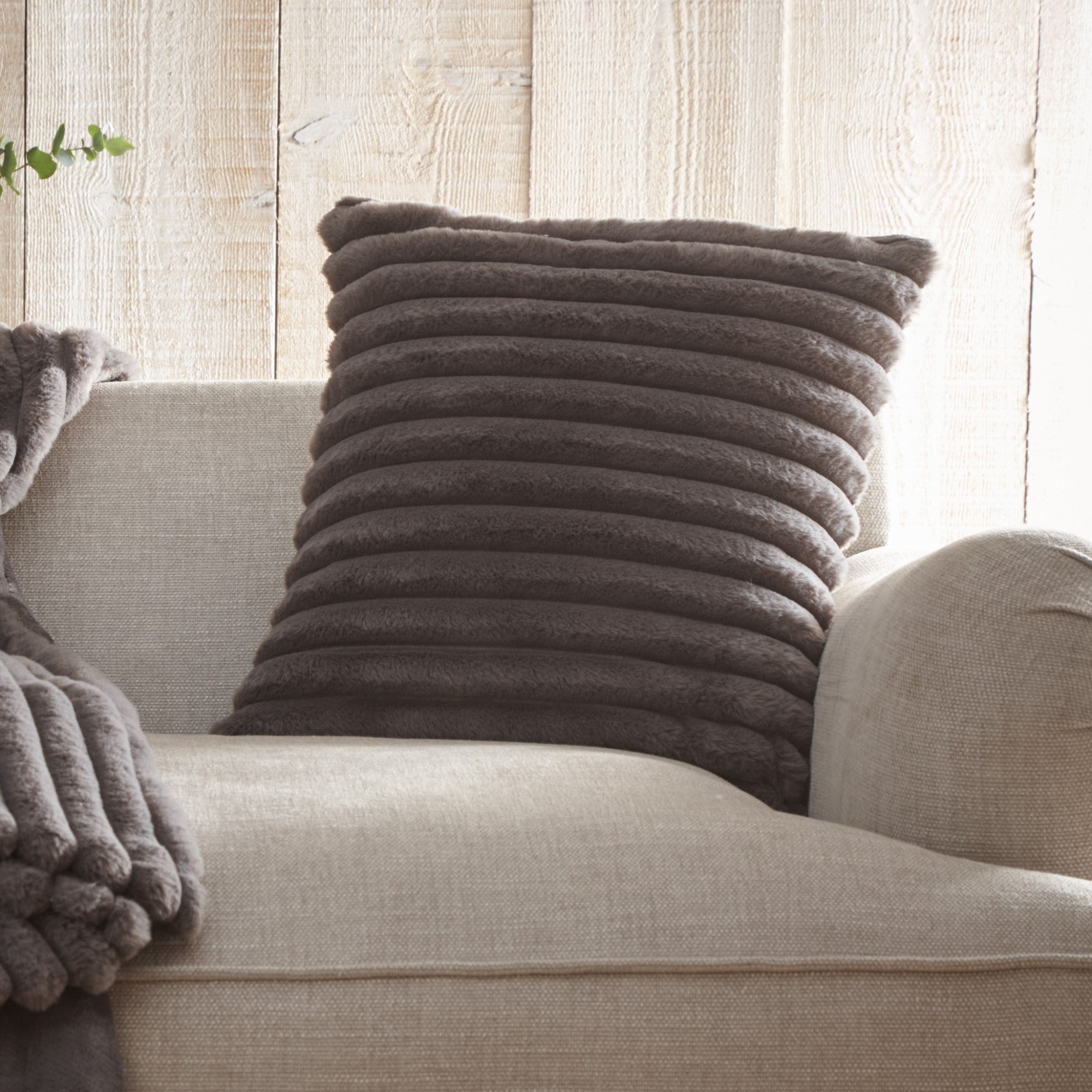 Appletree Hygge Morritz Cushion - Premium Charcoal Gray Throw Pillow for Sofa, Bed & Home Decor - Cozy Living Room & Bedroom Accent Pillow