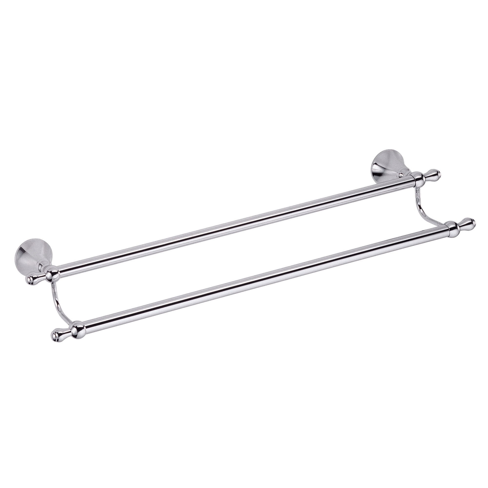 Danze Bannockburn 24-Inch Chrome Double Towel Bar - Bathroom Towel Rack for Modern & Traditional Homes, Spa-Like Experience