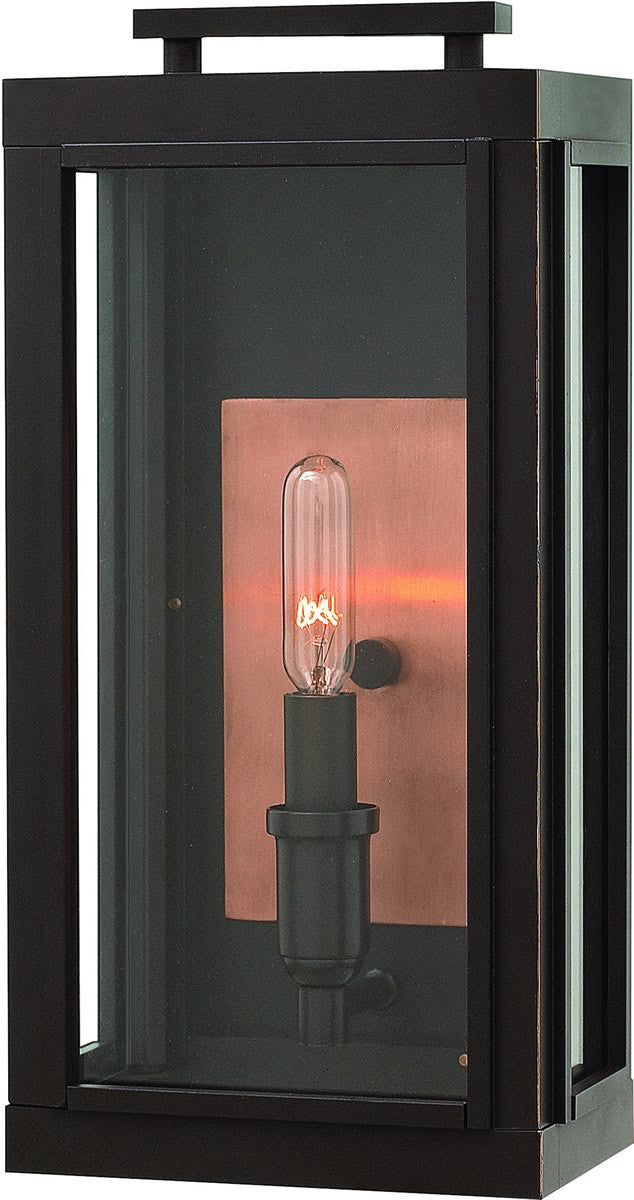14H Sutcliffe 1-Light Outdoor Wall Sconce in Oil Rubbed Bronze - Weatherproof Exterior Lighting for Porch, Patio, and Garden