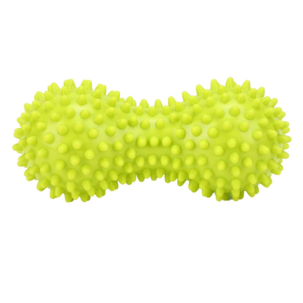 Premium Peanut Massage Ball for Trigger Point Therapy & Muscle Relief - Green Fascia Release Tool for Home, Gym & Office Use