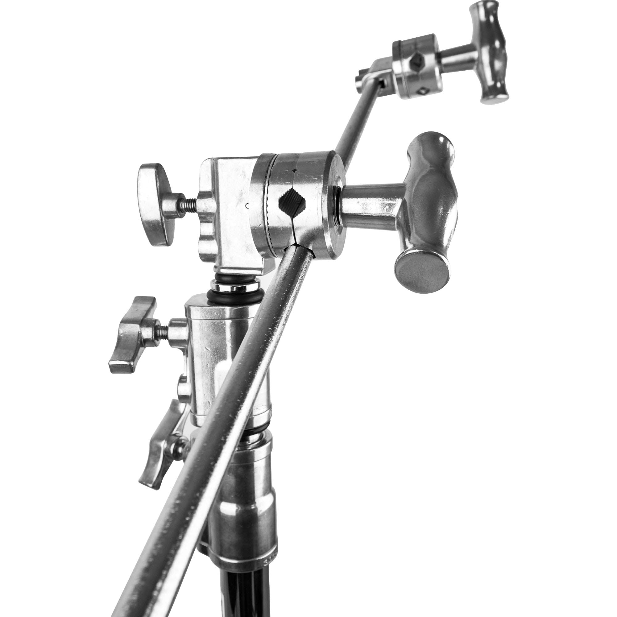 KCP 220 20-50cm Adjustable Silver Chrome Plated Extension Grip Arm with Ergonomic Handle - Perfect for Photography, Videography & Studio Equipment (Special Order)