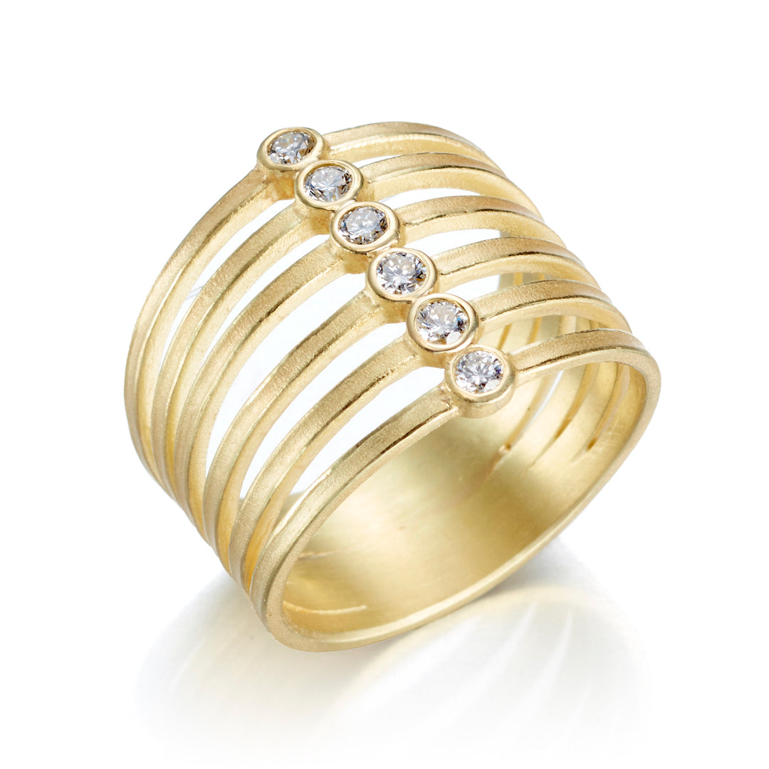 Diamond Zipper Ring for Women - Elegant & Unique Jewelry for Parties, Weddings & Everyday Wear
