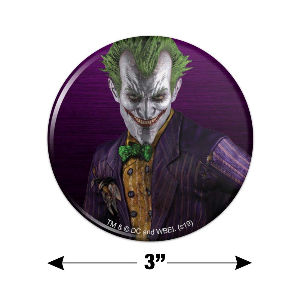 Batman Arkham Asylum Joker Fridge Magnet - Collectible Video Game Character Kitchen Decor for Refrigerator, Locker & Office (Gotham City Themed Accessory)
