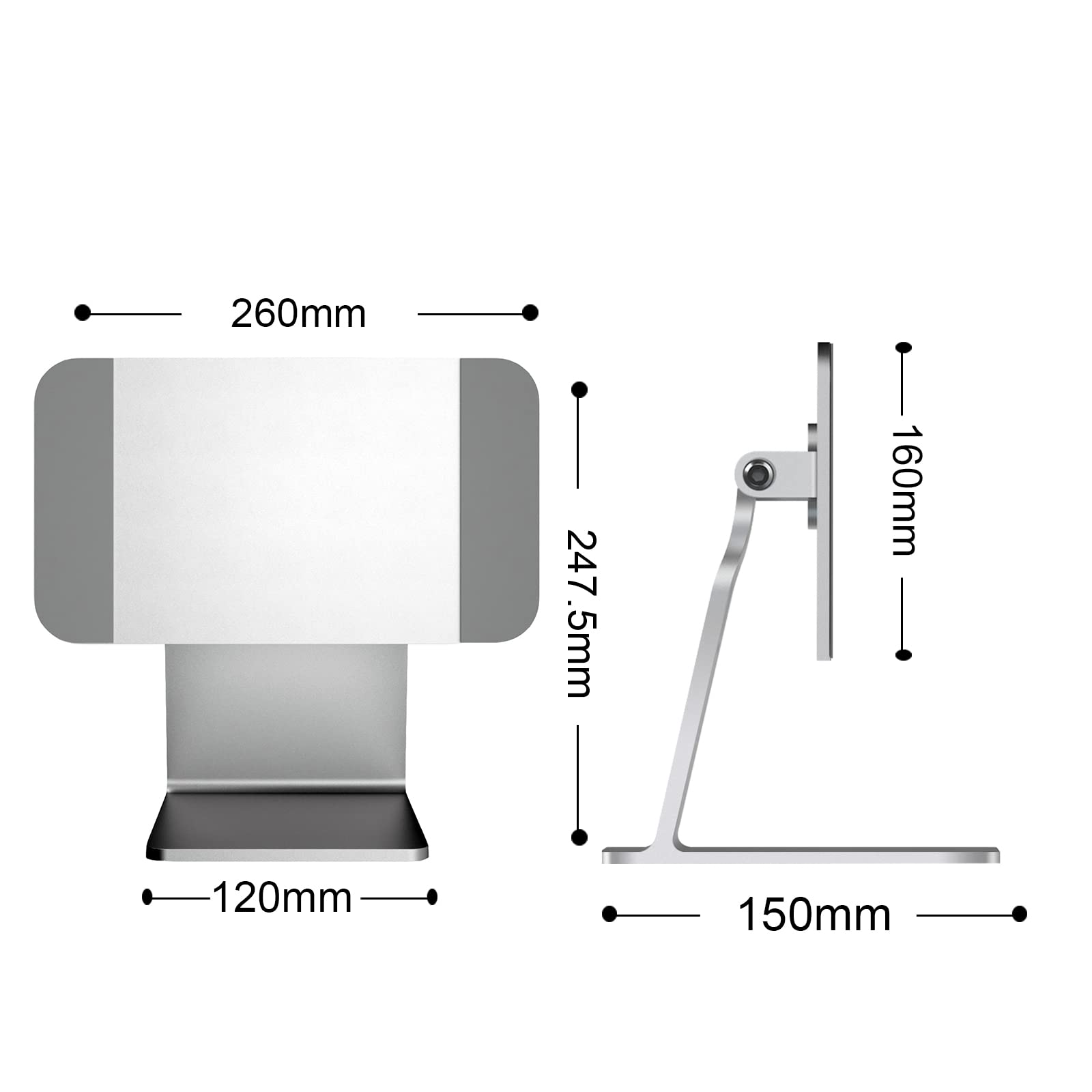 Magnetic iPad Pro Stand - Adjustable Floating Mount Holder for iPad Pro 12.9
