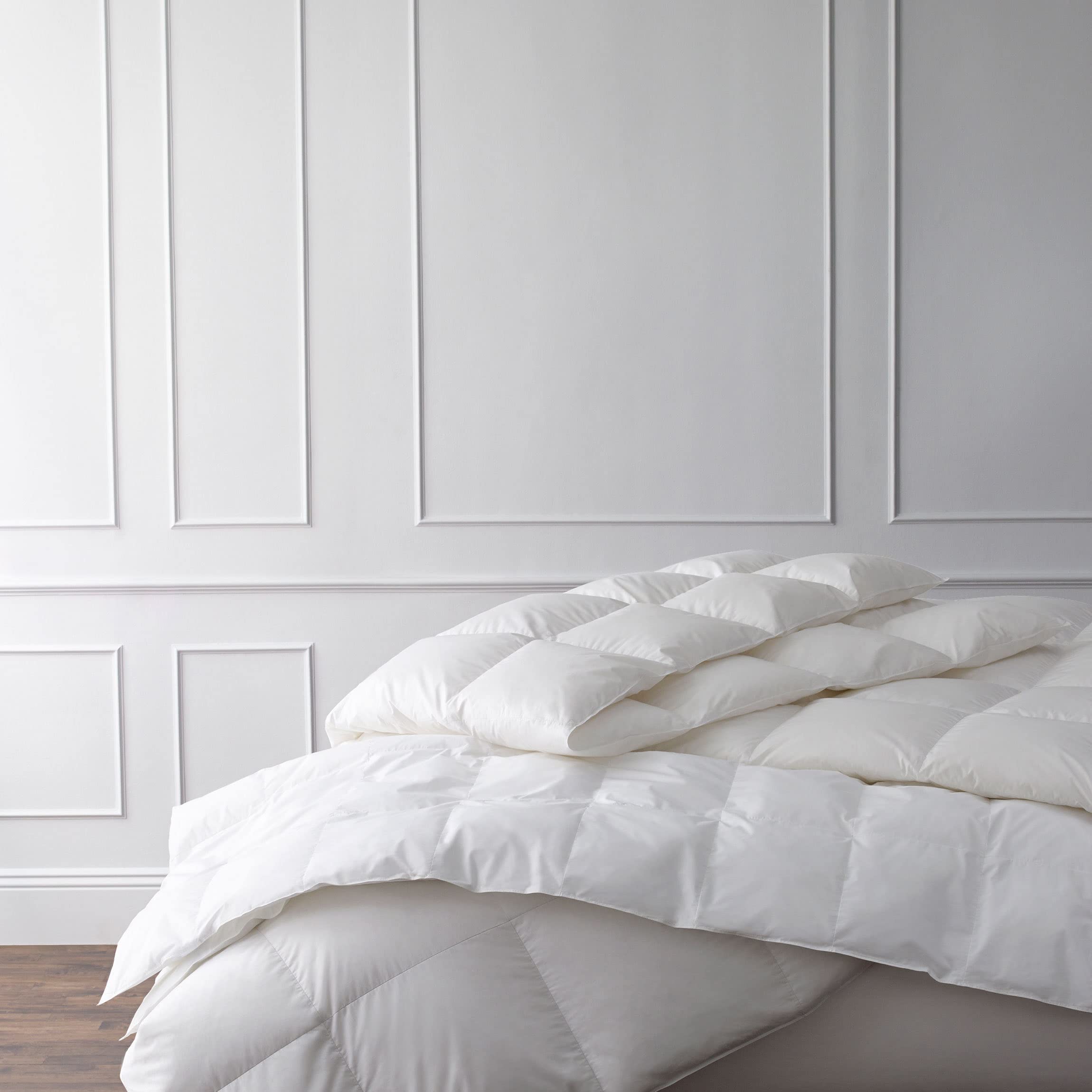 Happy at Home Twin Comforter Set - 100% Microfiber Down Alternative Bedding, Soft & Breathable Twin Size Comforter Sets in White - Perfect for Kids Rooms, Guest Beds & Dorm Essentials