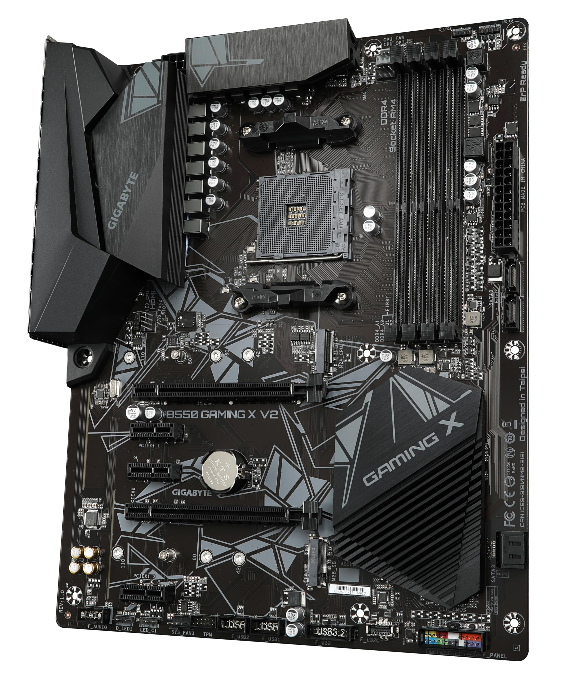 Gigabyte B550 Gaming X V2 ATX Motherboard for AMD Ryzen AM4 CPUs - High Performance Gaming PC Build & Streaming Setup