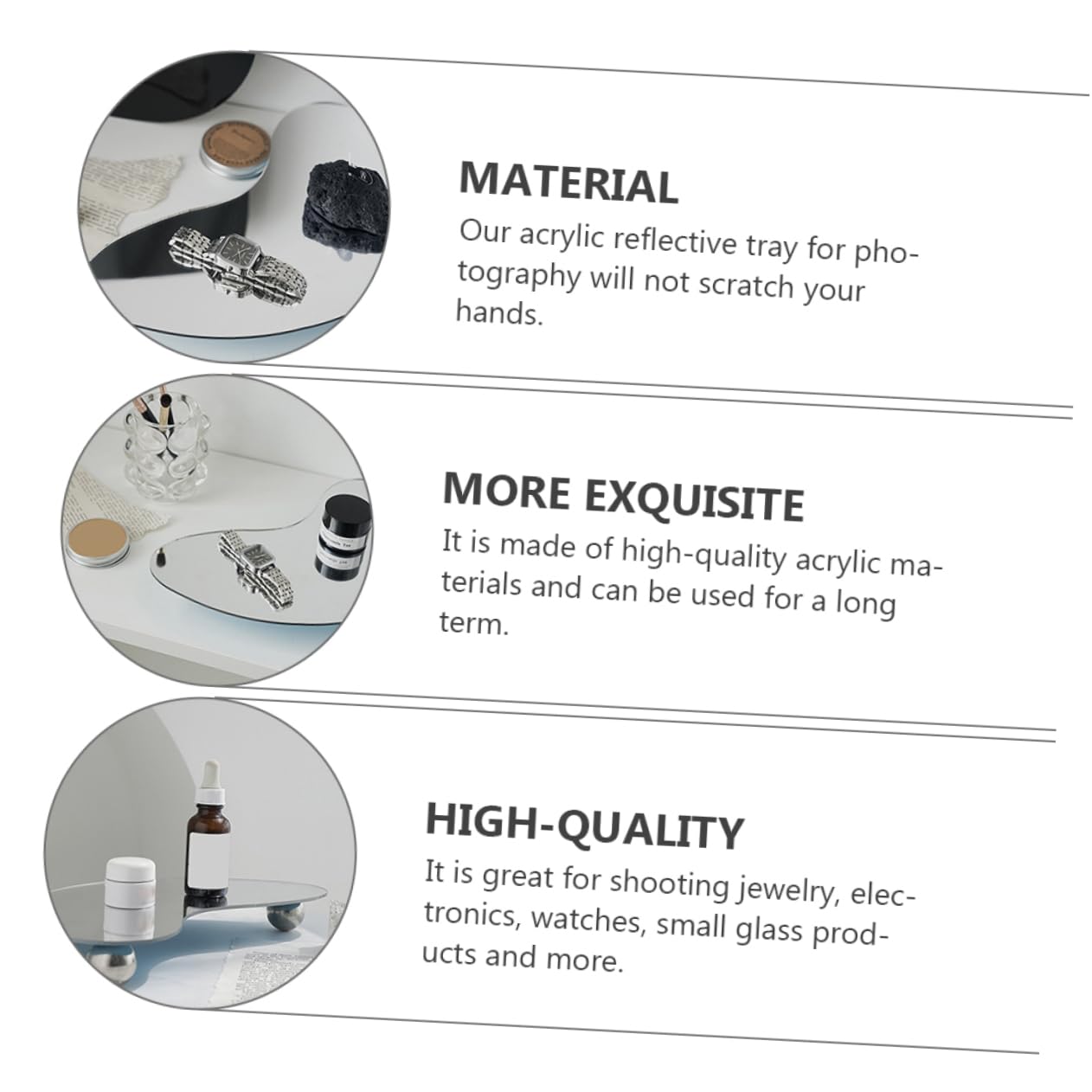 Uonlytech Acrylic Bathroom Tray - Toilet Tank Tray, Bathtub Caddy for Jewelry, Makeup, Candles | Non-Slip Organizer for Bathroom Counter, Vanity & Shower Shelf | Perfect for Home Spa, Gift & Small Item Storage